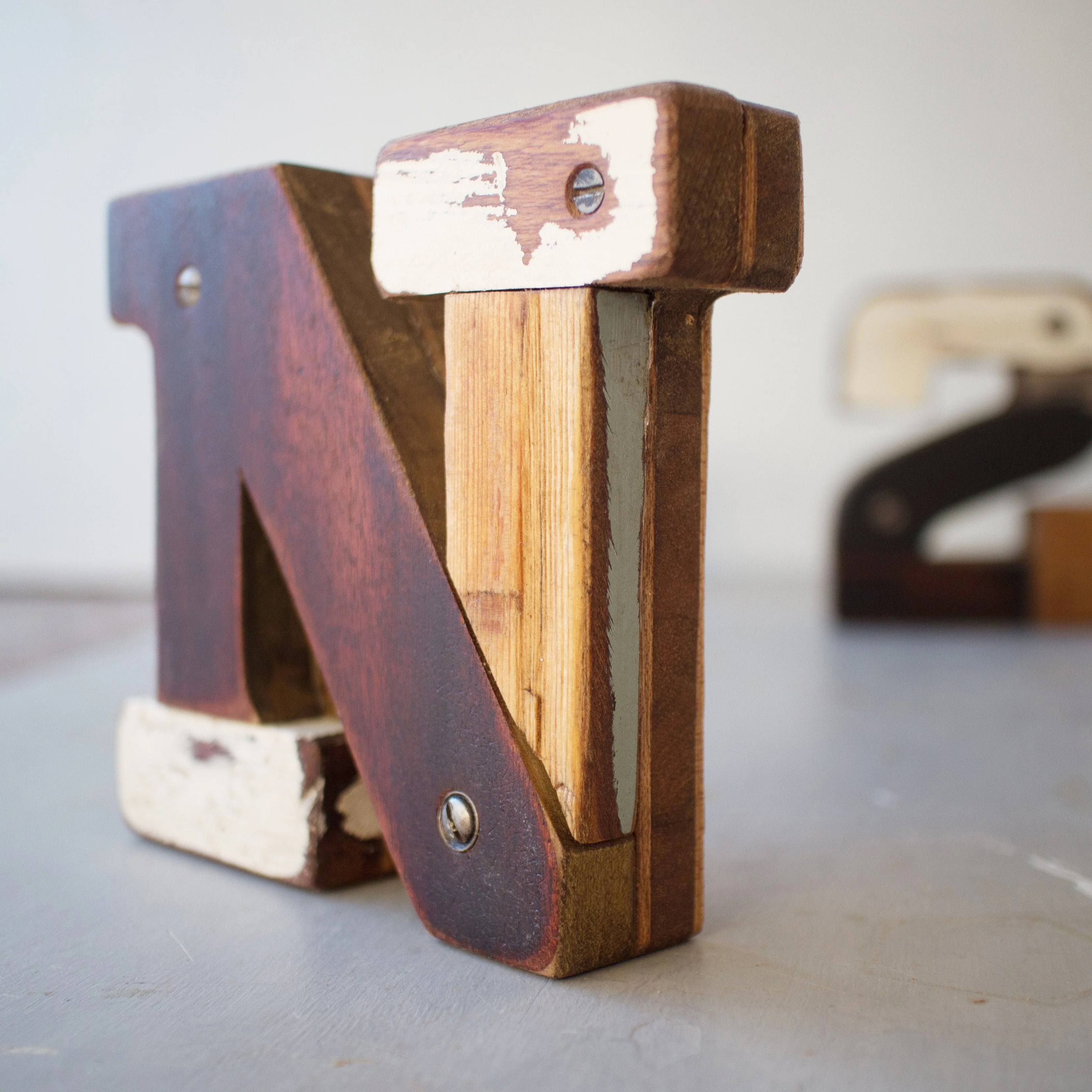 Reclaimed Wooden Letters - Image 12