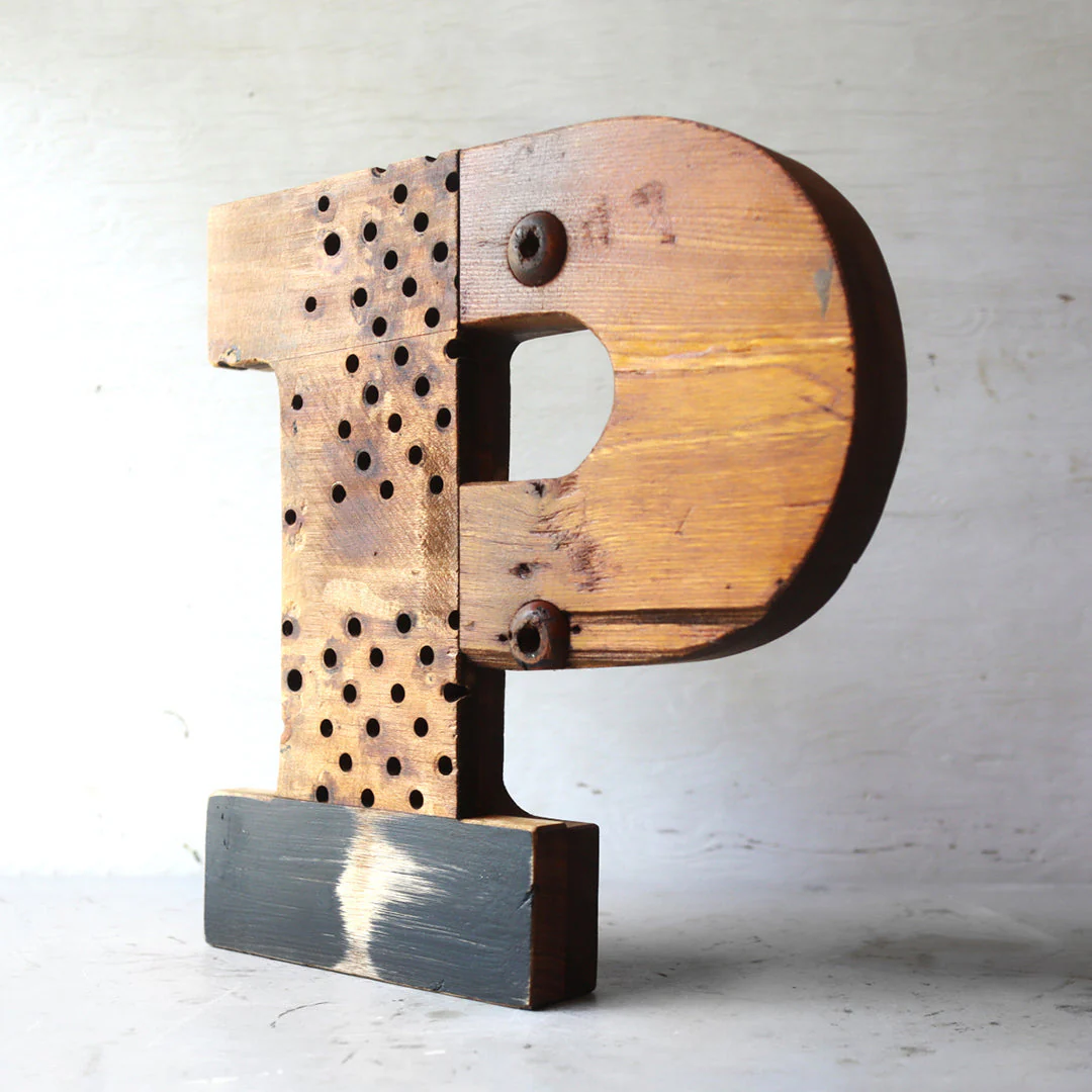Reclaimed Wooden Letters - Image 3