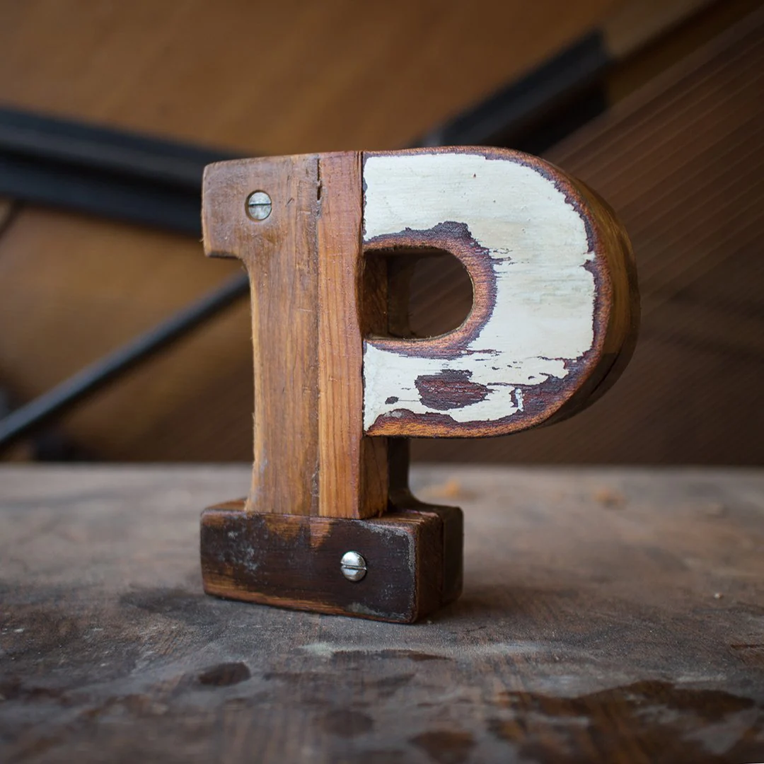 Reclaimed Wooden Letters - Image 33
