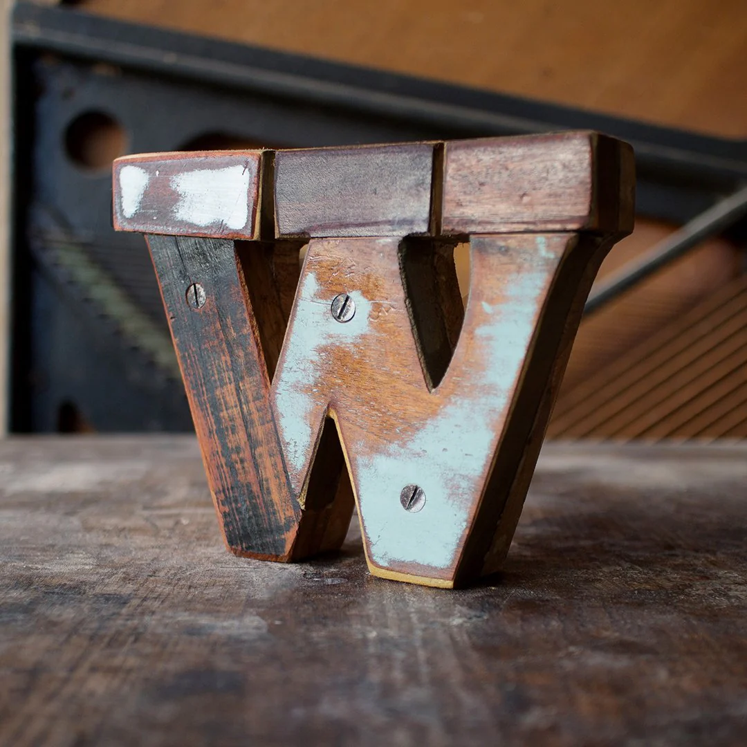 Reclaimed Wooden Letters - Image 38