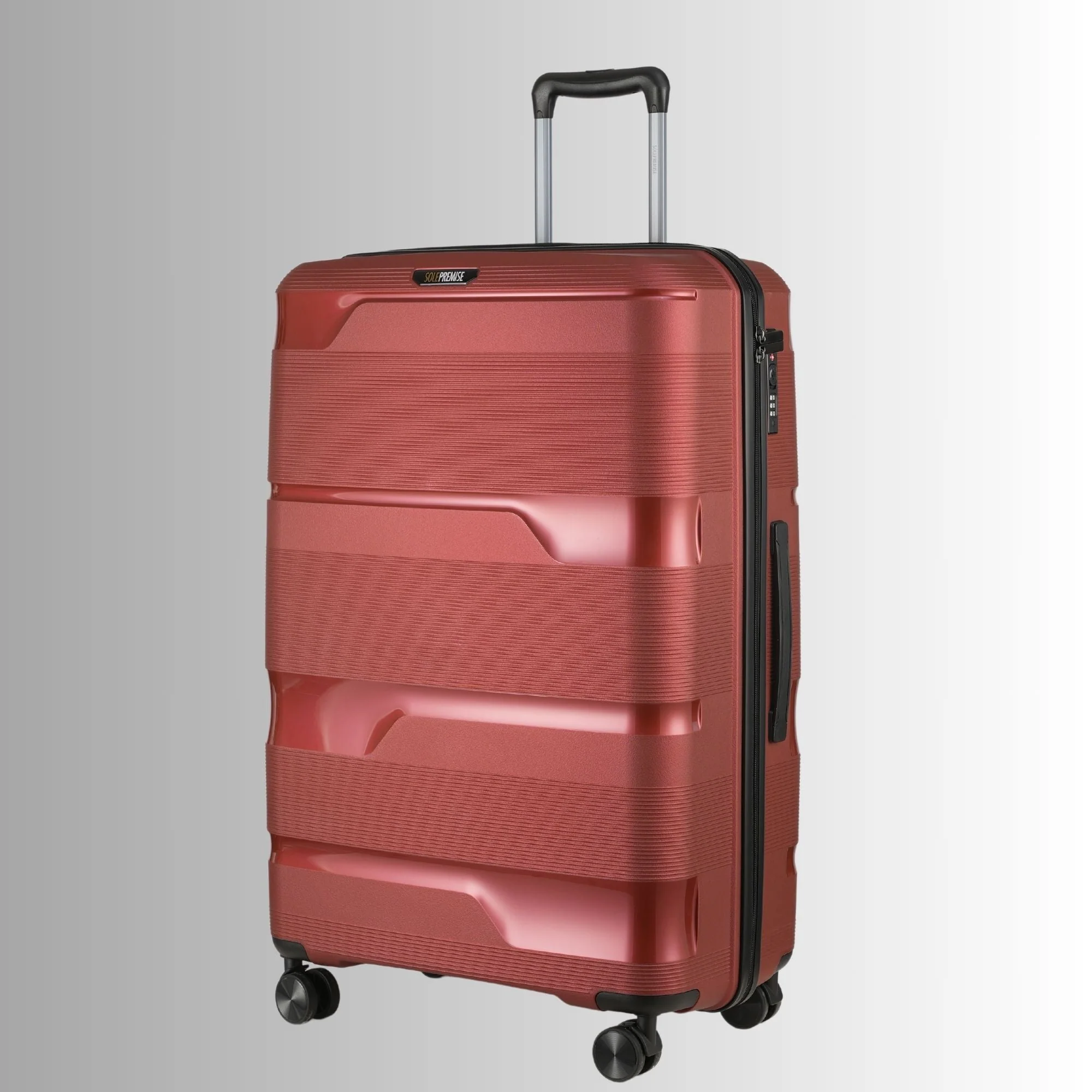 Red Hardcase Roller Luggage Set (28', 24' and 20') - Image 3