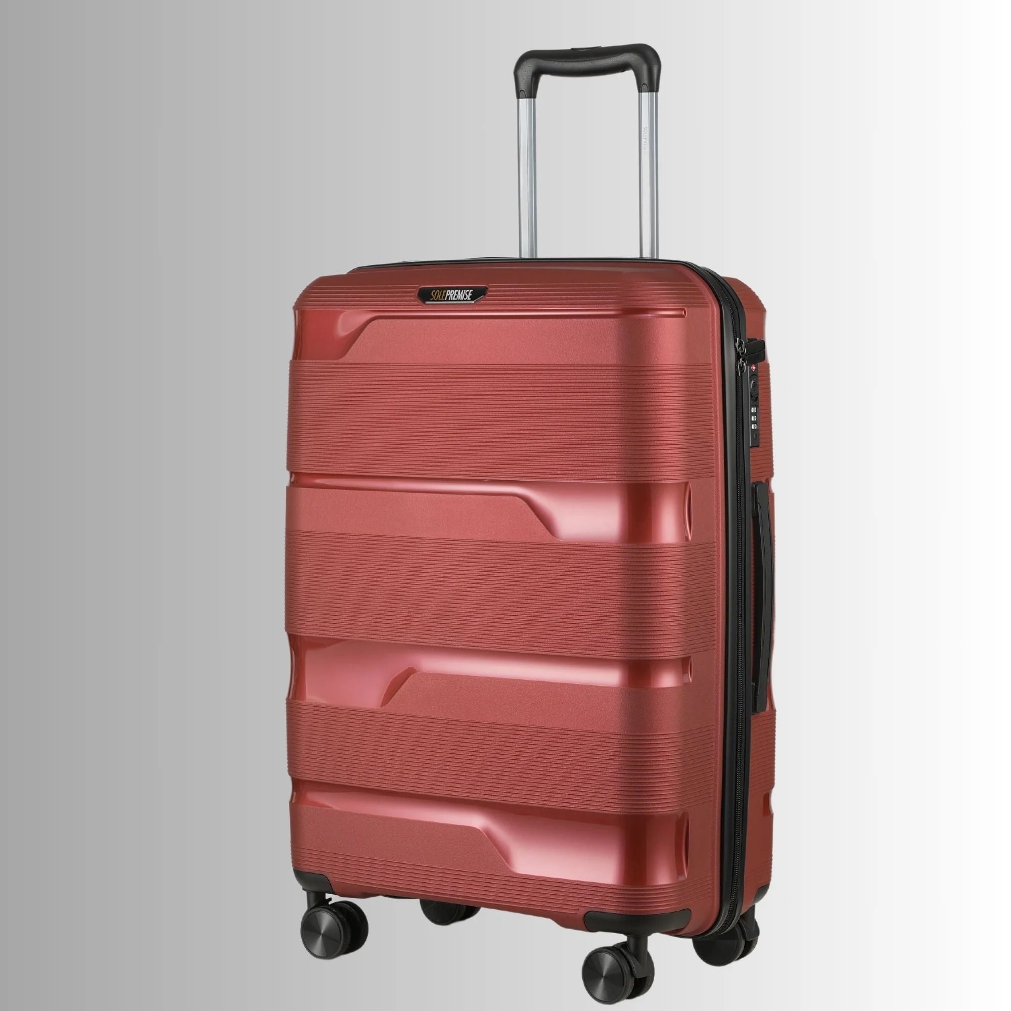 Red Hardcase Roller Luggage Set (28', 24' and 20') - Image 6