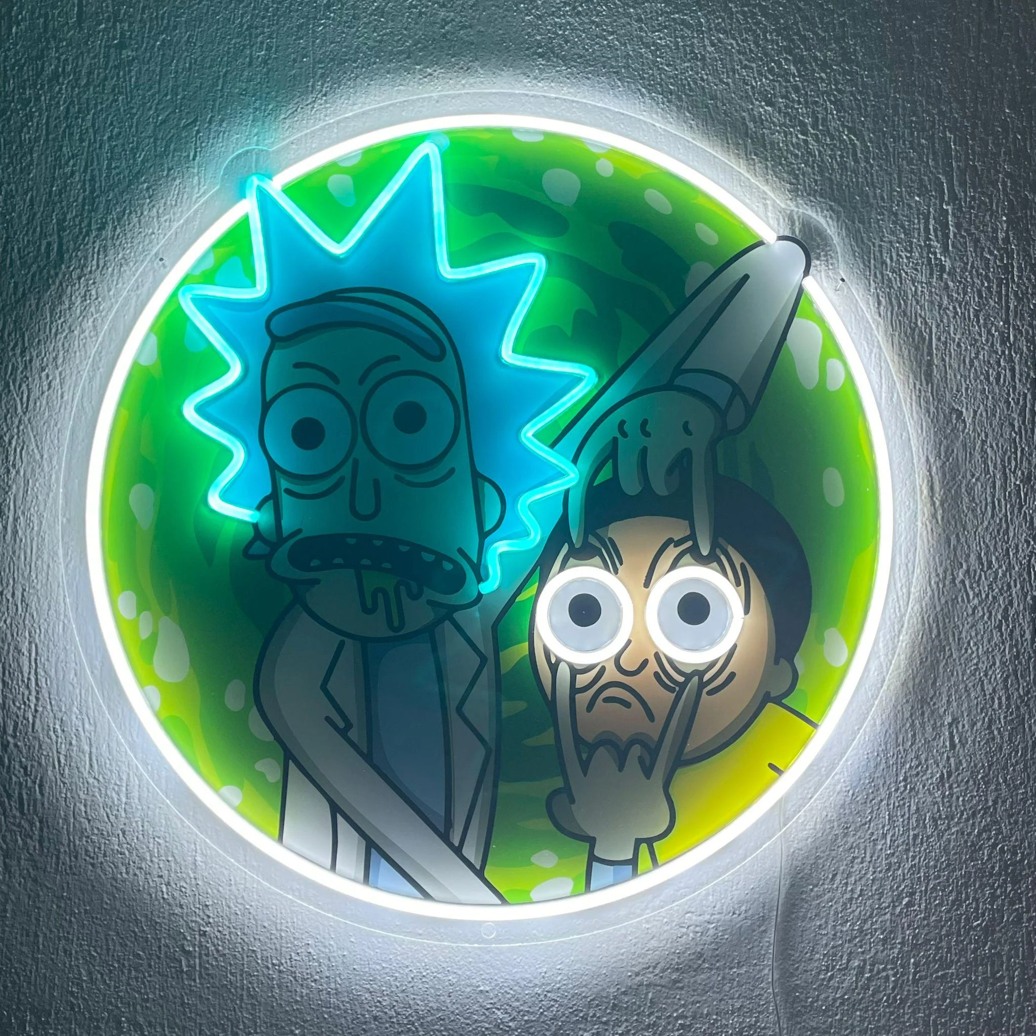 Rick and Morty Neon Sign, Uv Print Neon, Rick and Morty Wall Decor, Uv Print Neon Sign - Image 3