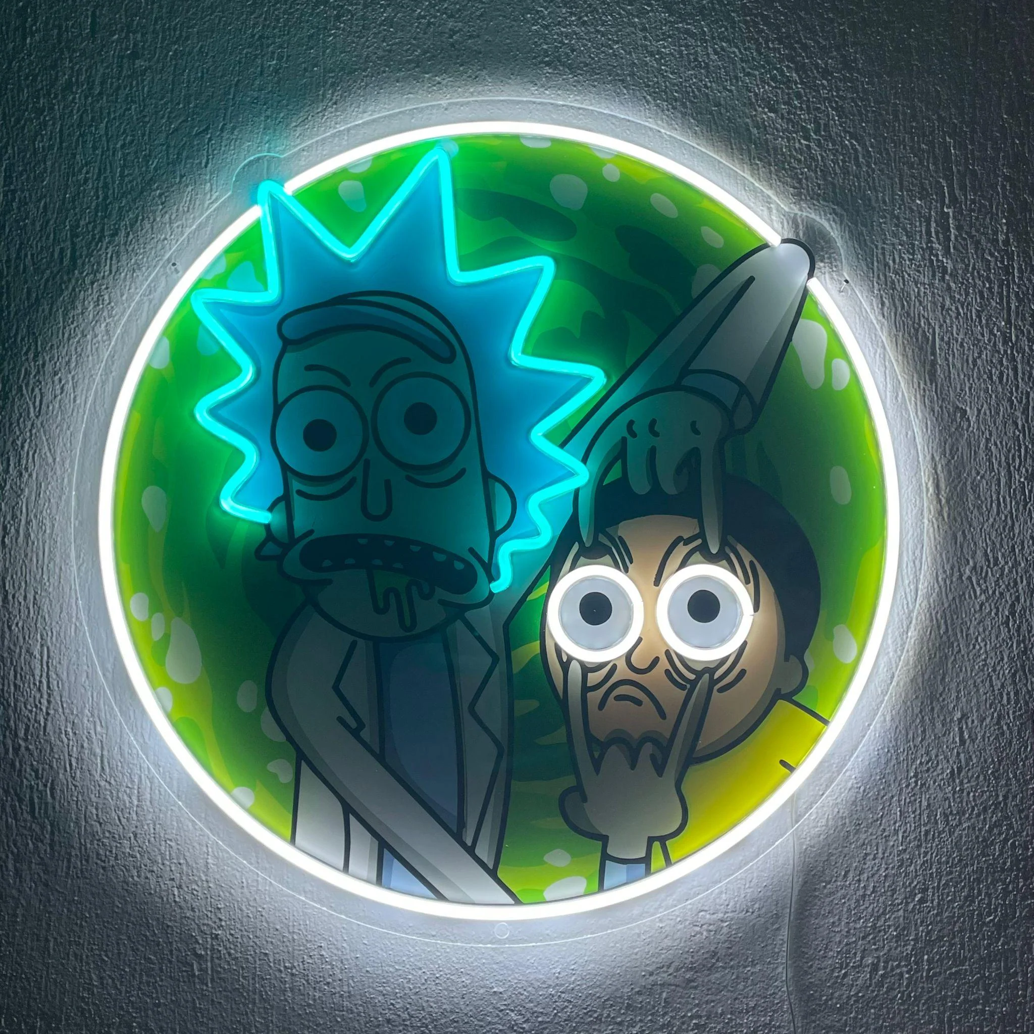 Rick and Morty Neon Sign, Uv Print Neon, Rick and Morty Wall Decor, Uv Print Neon Sign - Image 4