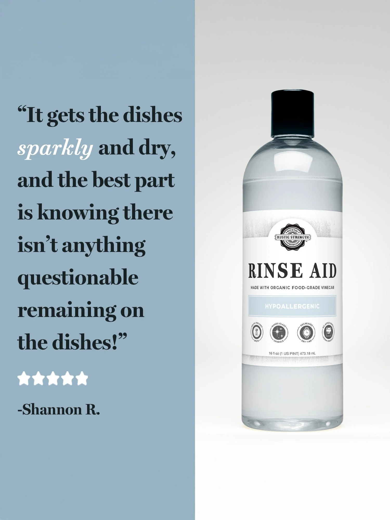 Rinse Aid for Automatic Dishwashers | Unscented - Image 3