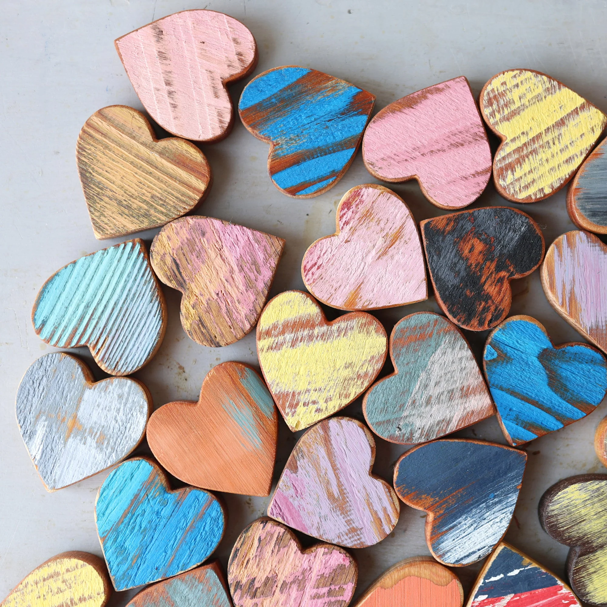 Rustic Painted Heart Sets ✨