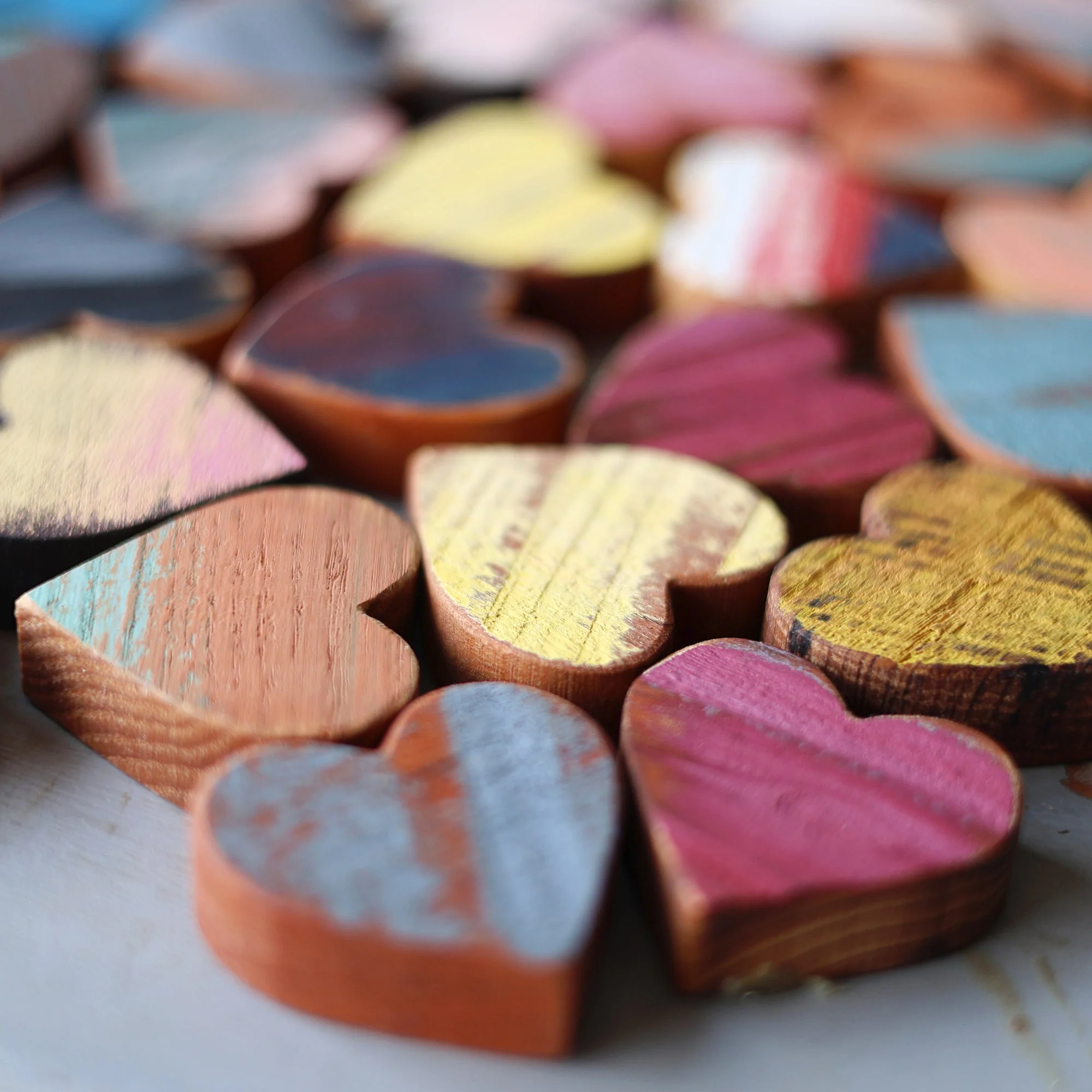 Rustic Painted Heart Sets ✨ - Image 4