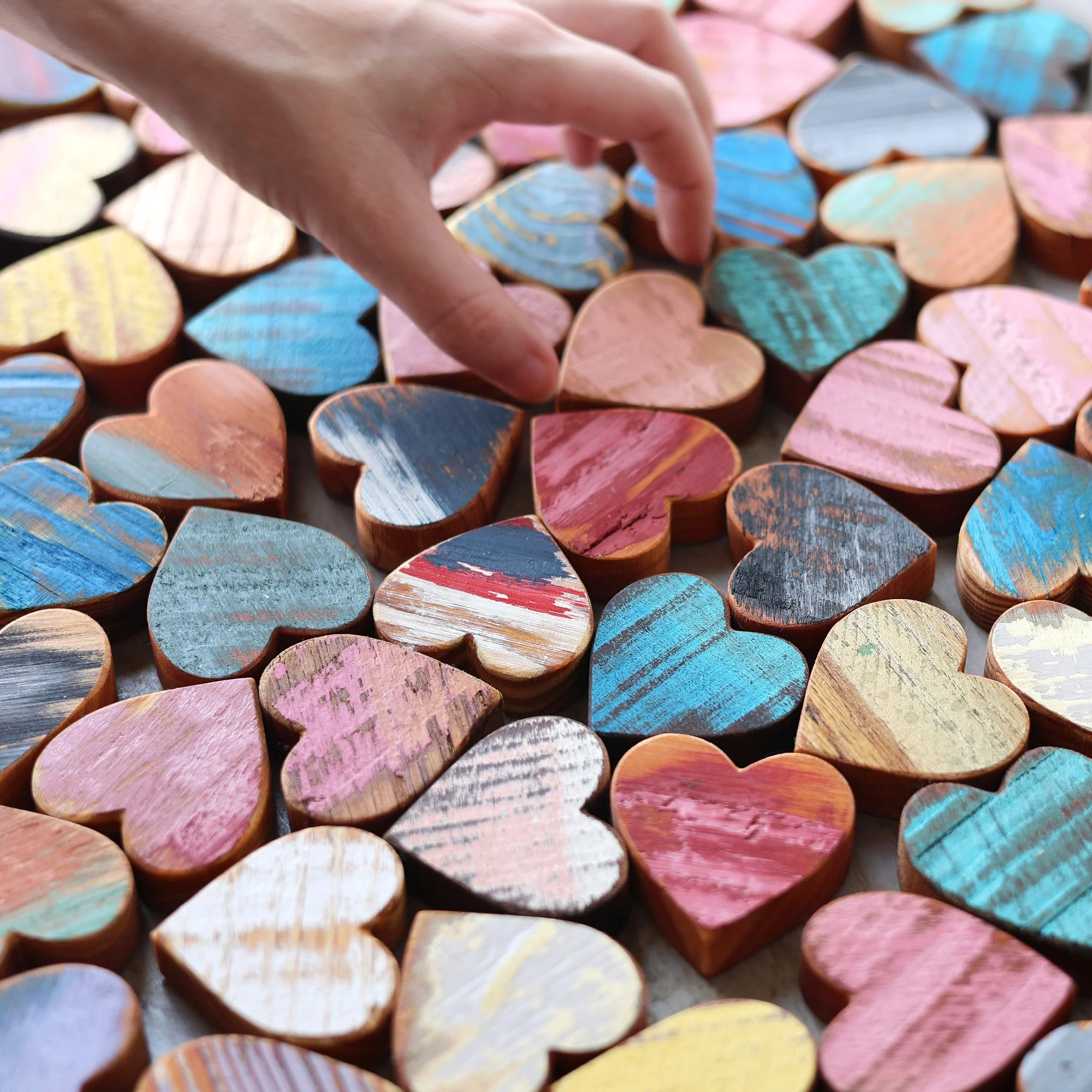 Rustic Painted Heart Sets ✨ - Image 5