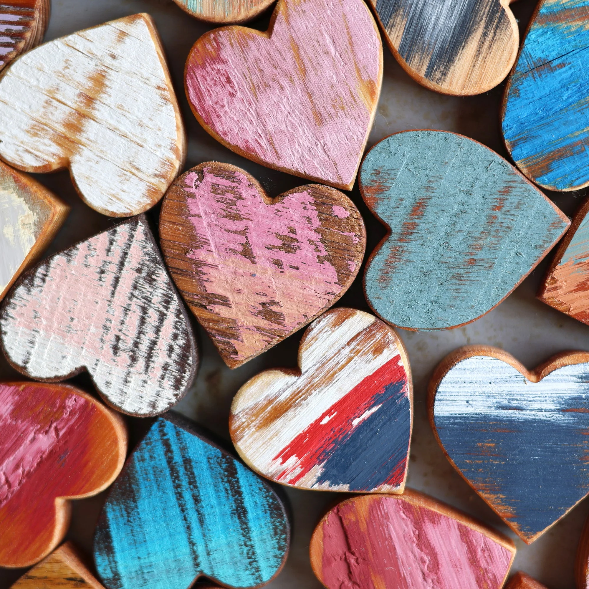 Rustic Painted Heart Sets ✨ - Image 7