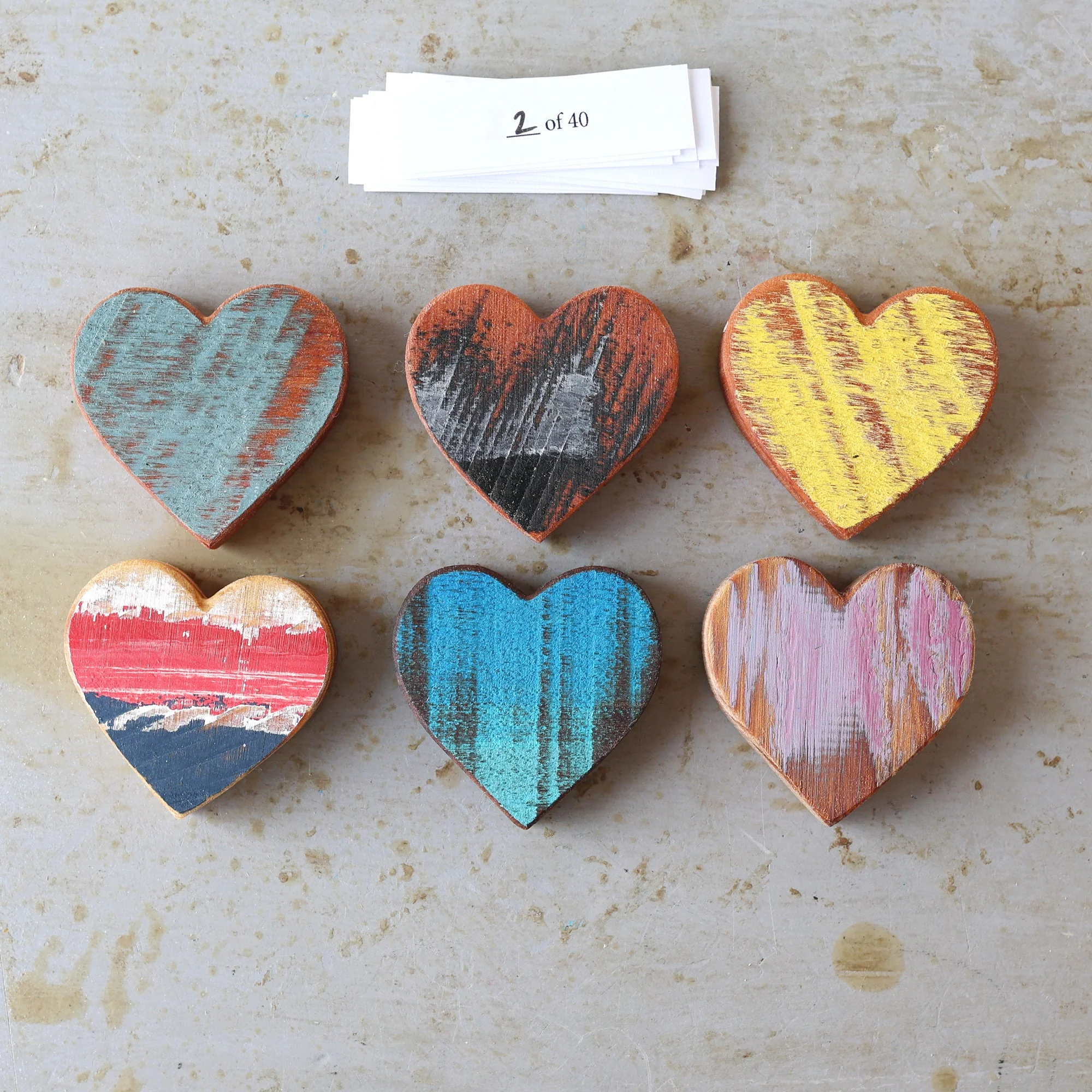 Rustic Painted Heart Sets ✨ - Image 9