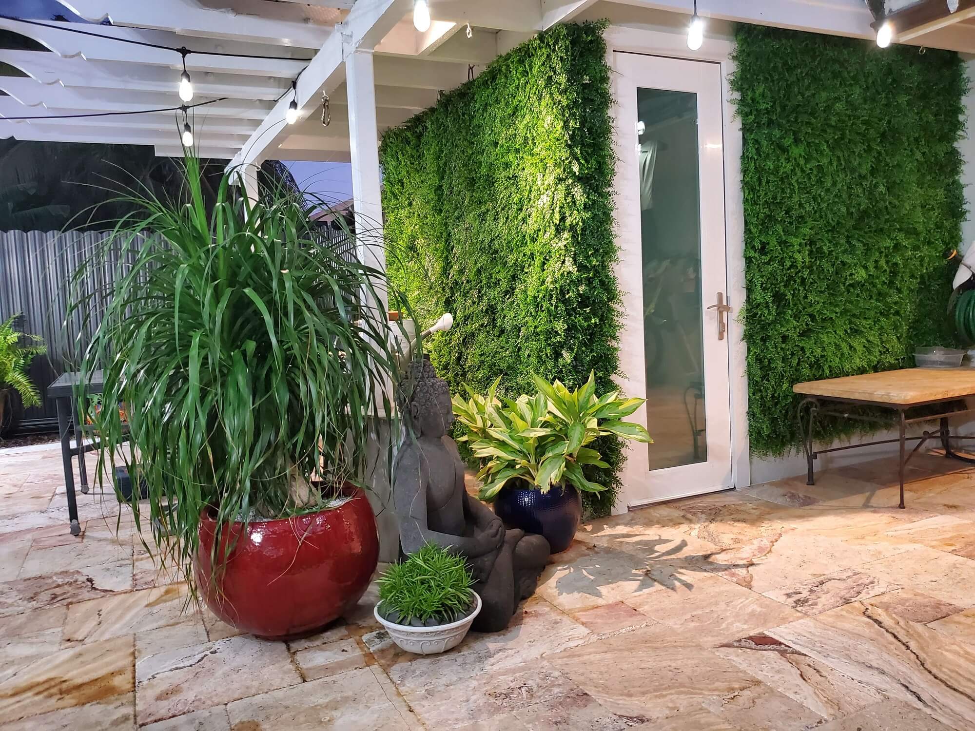 Sample Panel of Lush Fern Artificial Green Wall (Small Sample) Commercial Grade UV Resistant - Image 4
