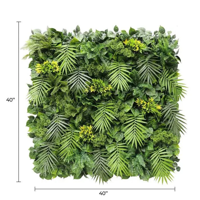 Sample Panel of Luxury Flowering Hawaiian Sunrise Artificial Vertical Garden (Small Sample) Commercial Grade UV Resistant - Image 2