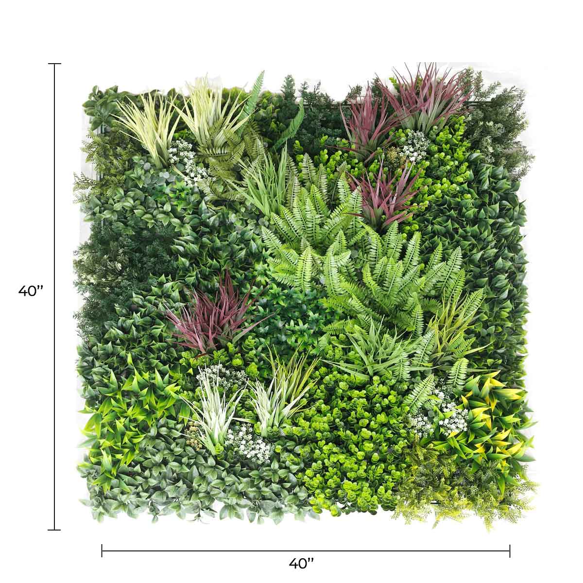 Sample Panel of Urban Greenery Artificial Vertical Garden (Small Sample) Commercial Grade UV Resistant - Image 2