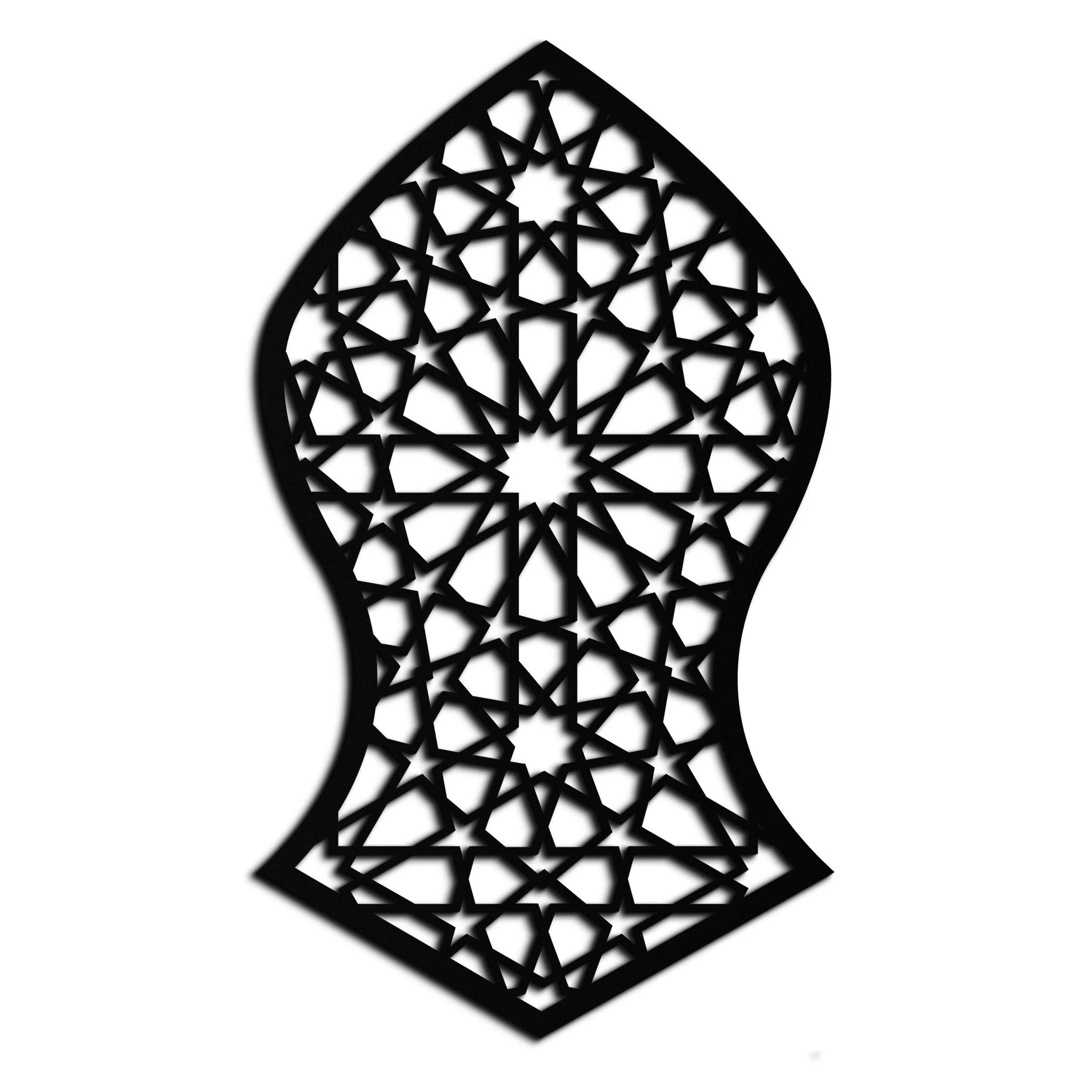 Seljuk Pattern Metal Wall Art – Timeless Geometric Elegance - KAF245 - Image 8
