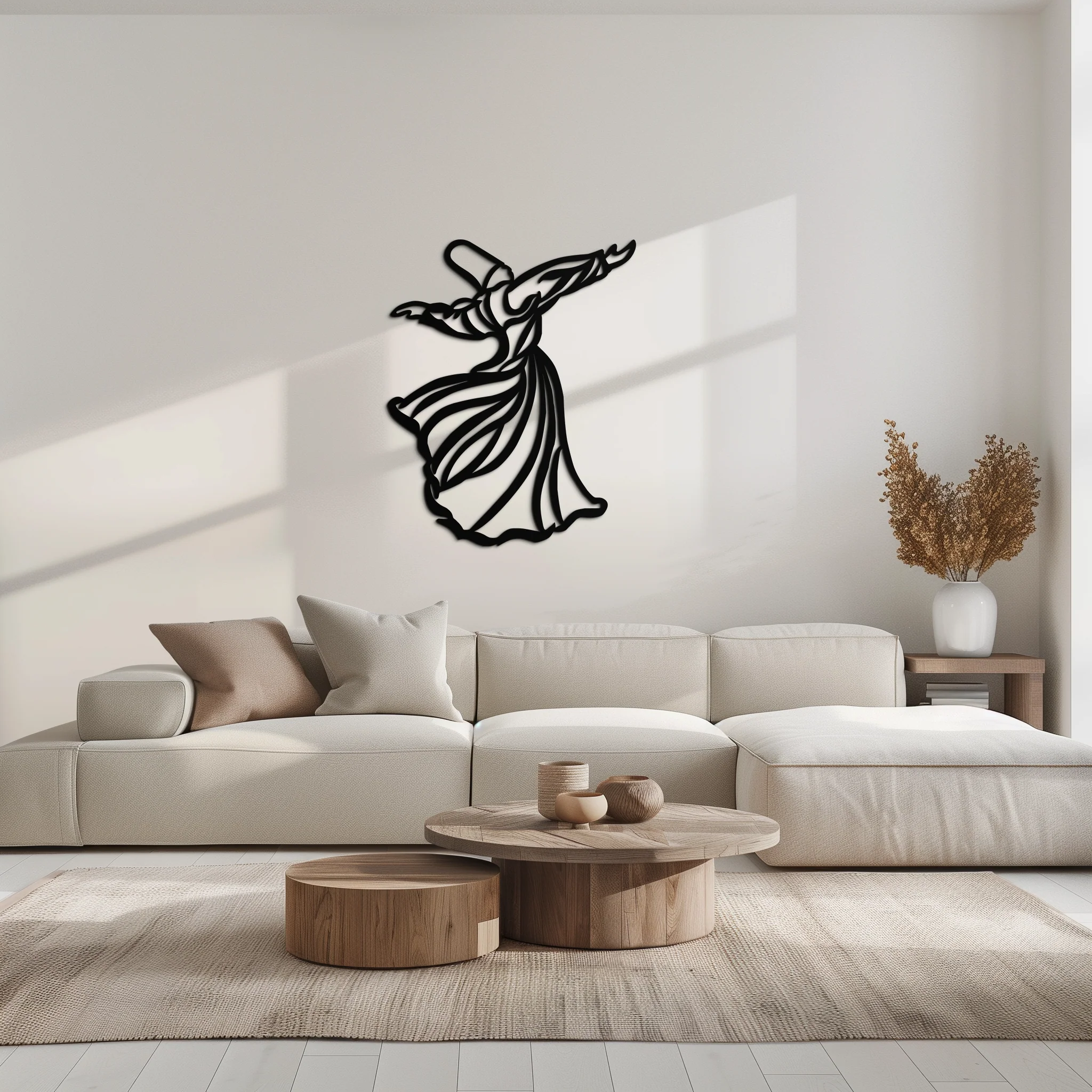 Semazen Metal Wall Art - Whirling Dervish Sufi Decor - KAF226 - Image 8