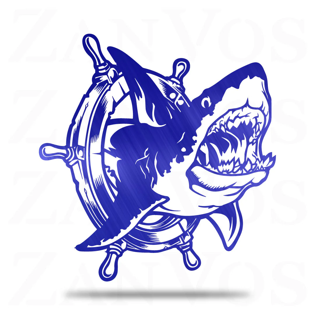 Shark Boat Wheel Nautical - Image 3