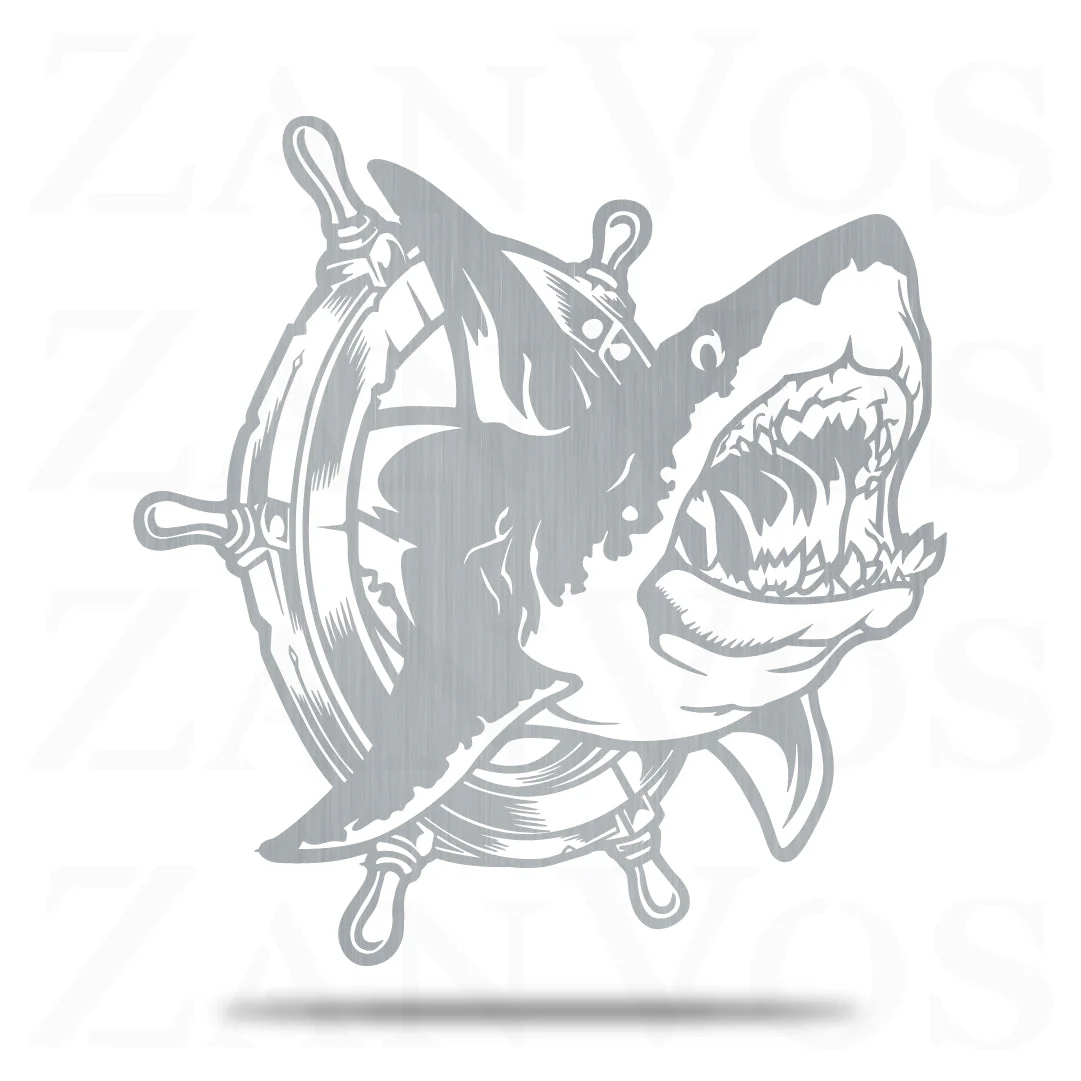 Shark Boat Wheel Nautical - Image 6