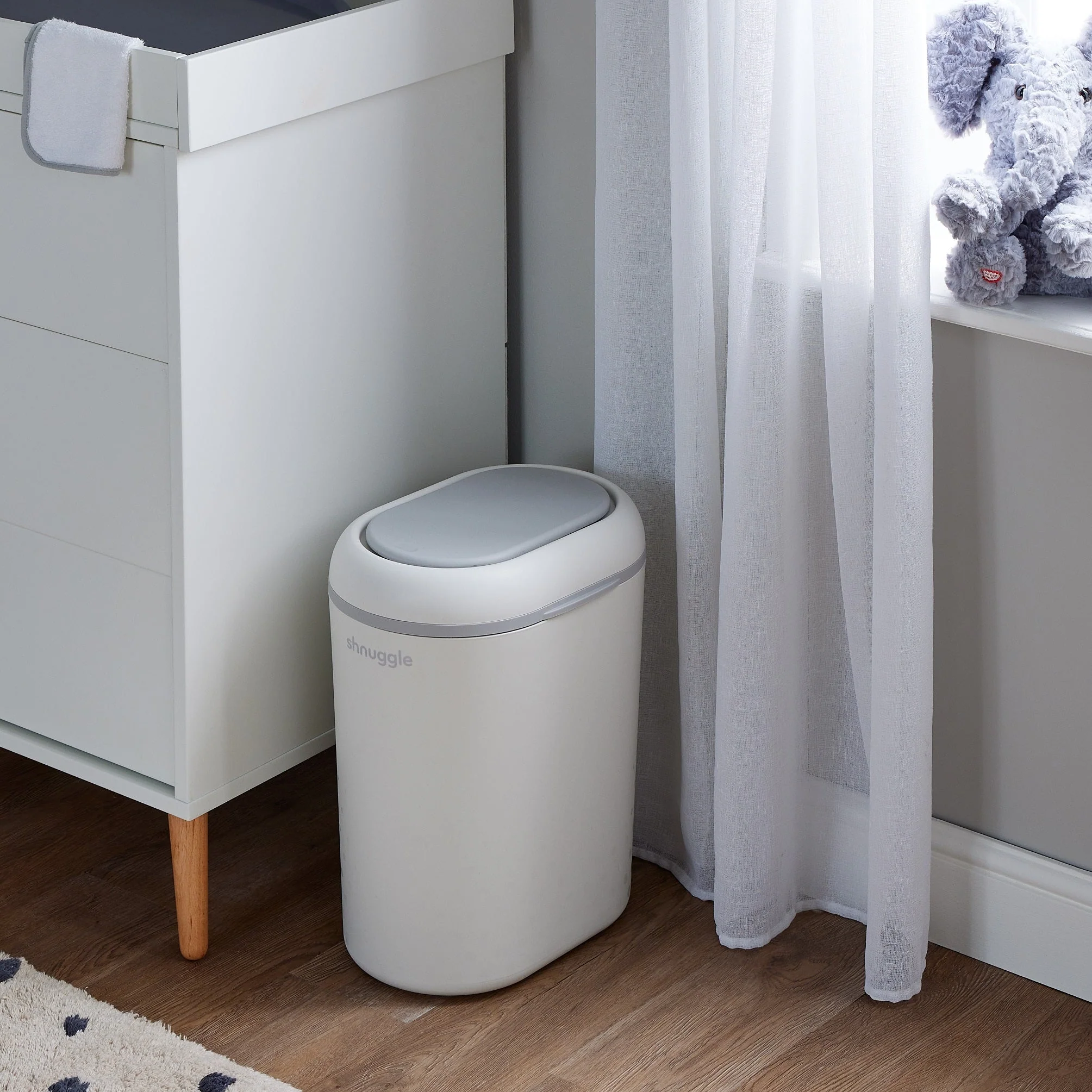 Shnuggle Eco-Touch Nappy Bin Diaper Pail + 30 Better Bag Liners - Image 15