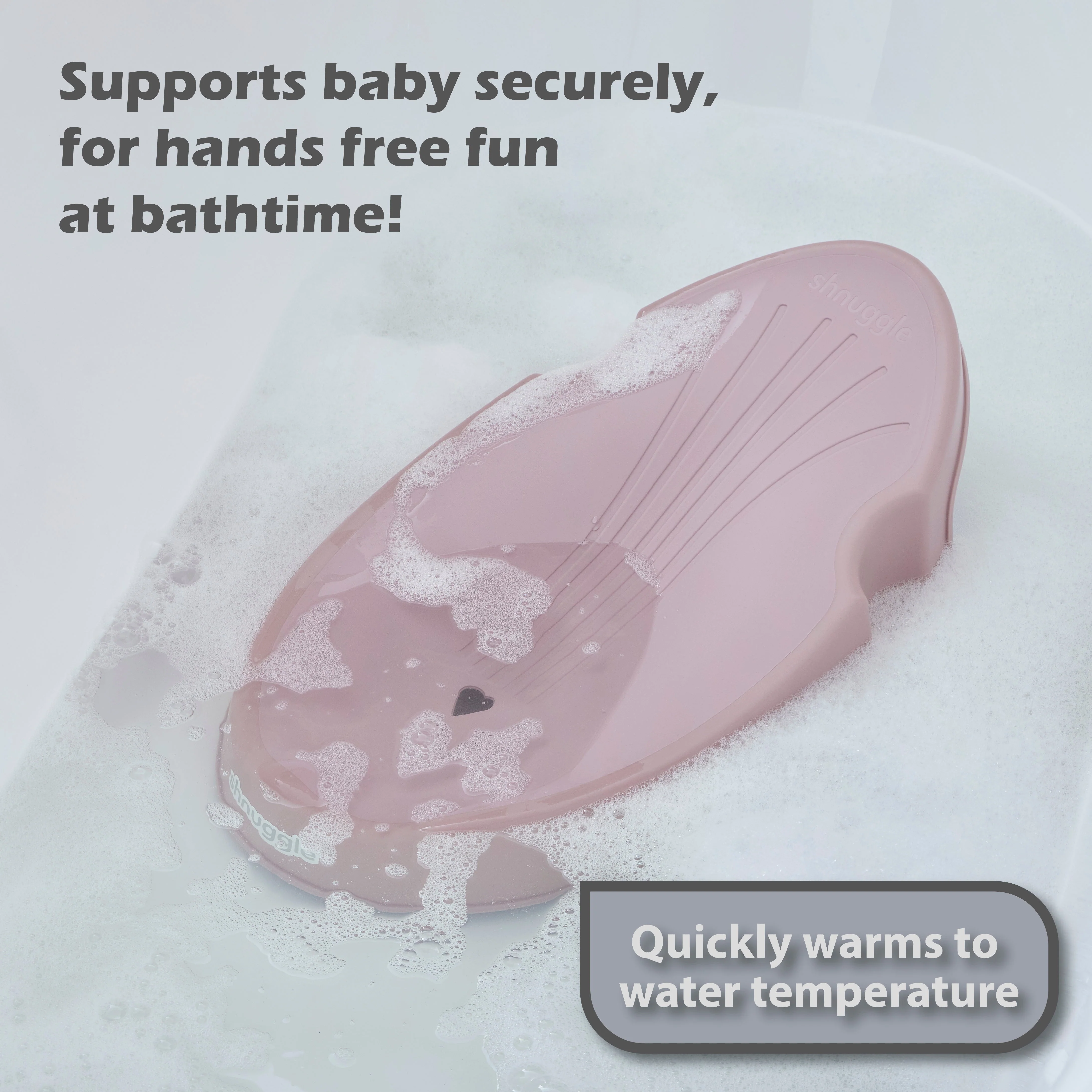 Shnuggle Newborn Baby Bath Support | Ergonomic, Non-Slip & Quick-Dry | From 0-6 months - Image 5