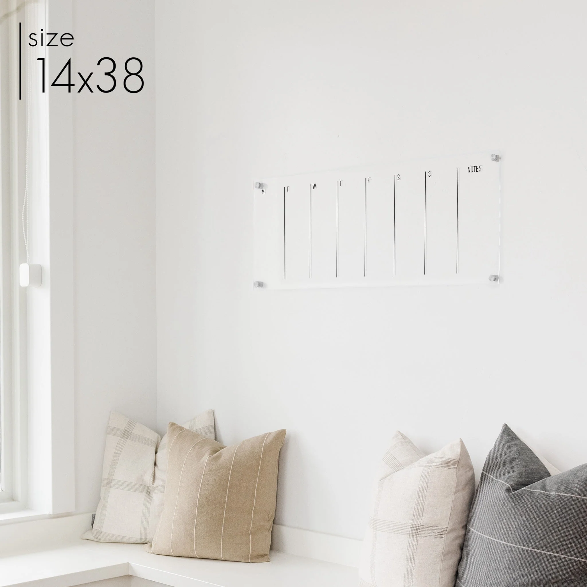 Slim Weekly Acrylic Calendar + 1 Section | Horizontal Multi-style - Image 8