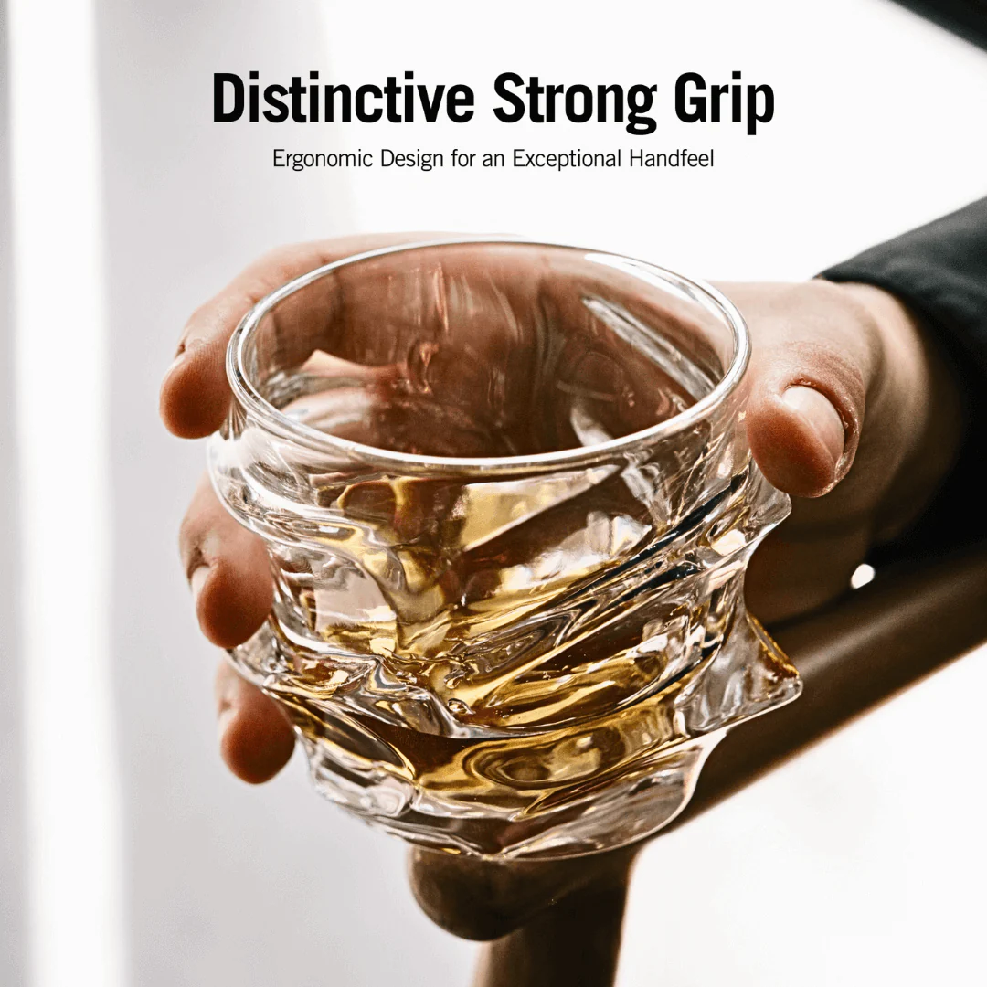 Storm Japanese Crystal Whisky Glass - Image 3