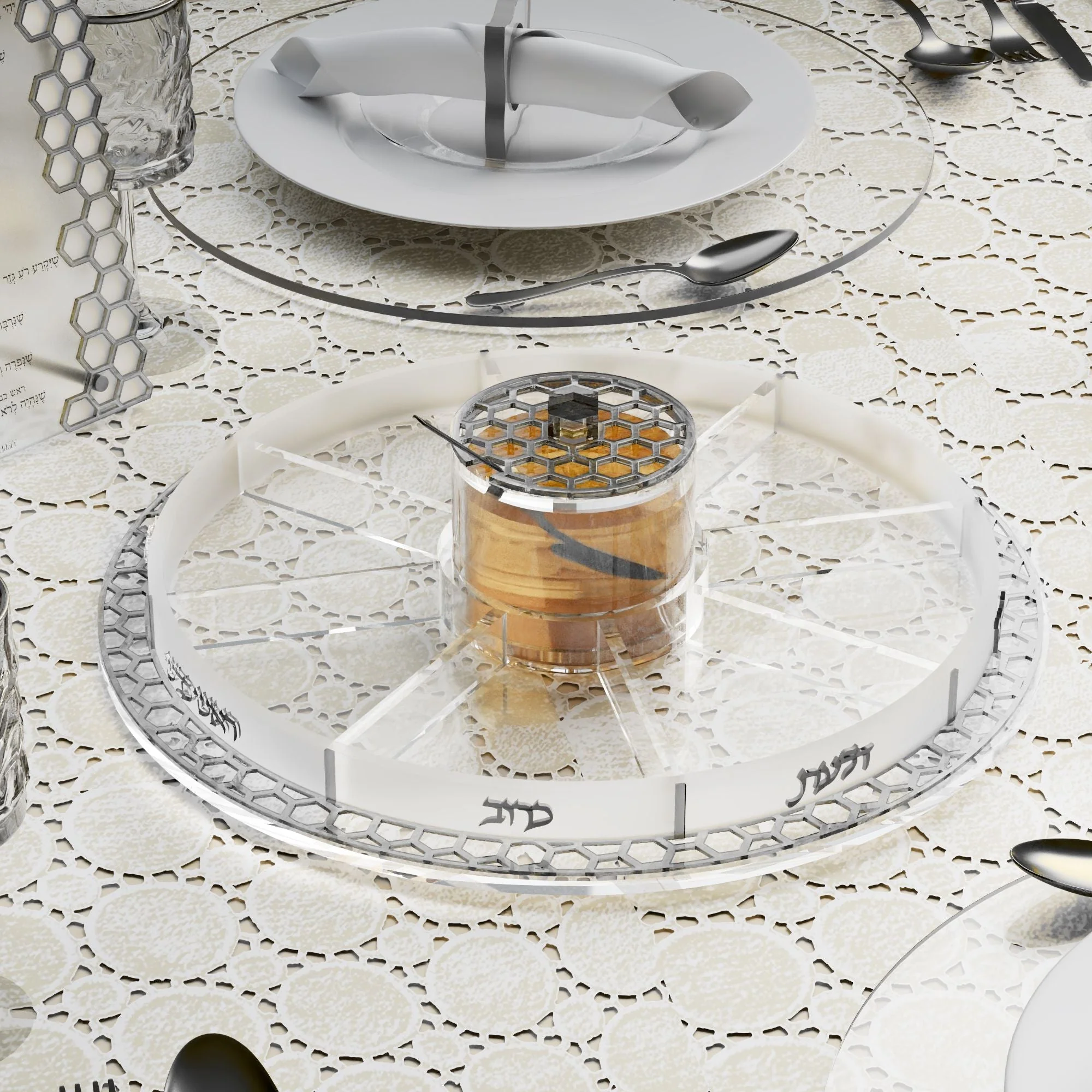 Swivel Honeycomb Simanim Tray - Image 5