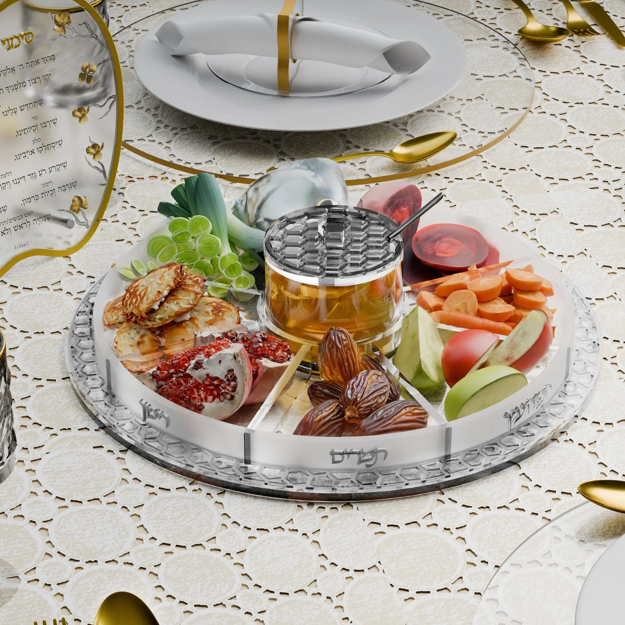 Swivel Honeycomb Simanim Tray - Image 6