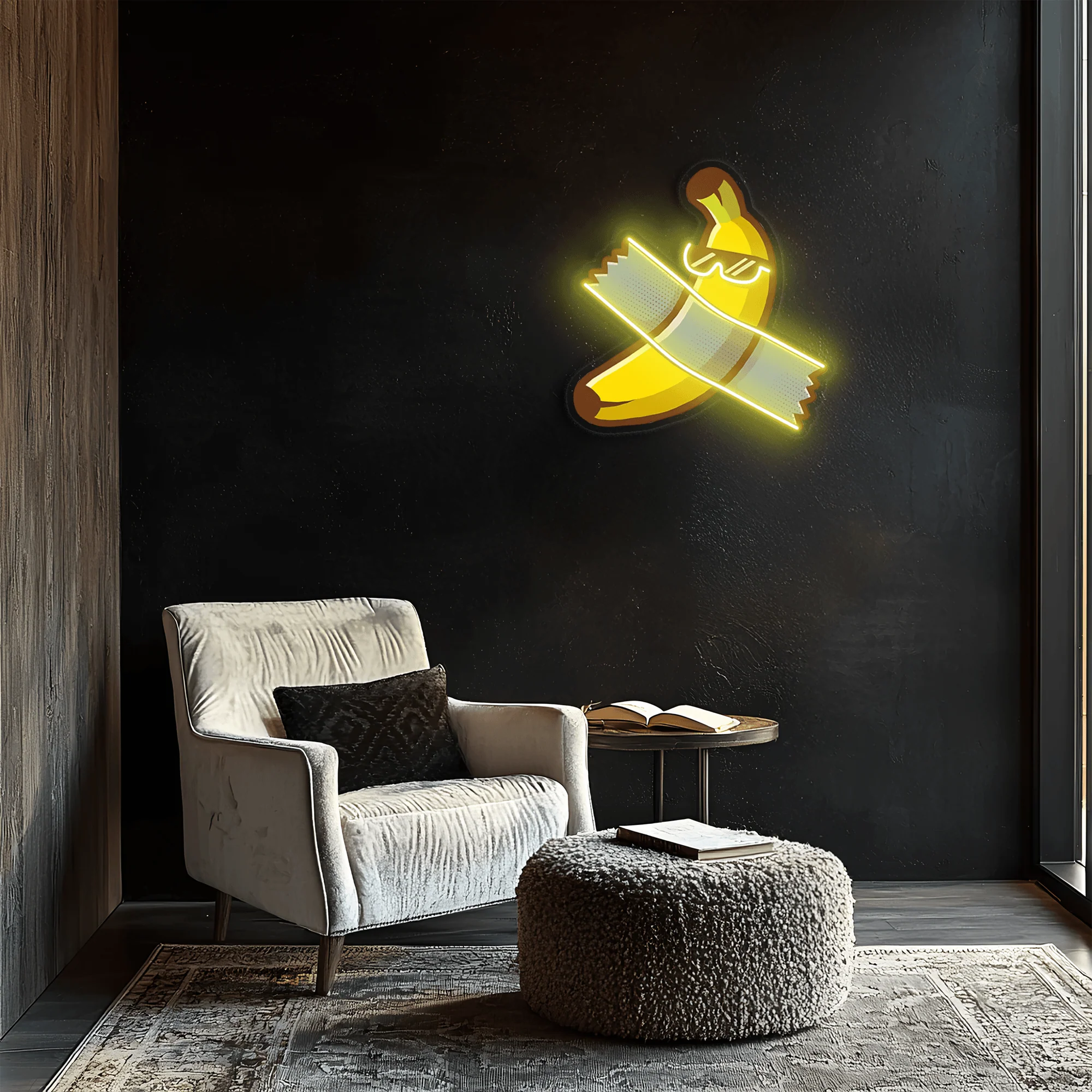 Tape Banana Table Neon Sign, Uv Print Neon, Banana Uv Print Neon Sign, Neon Light - Image 5