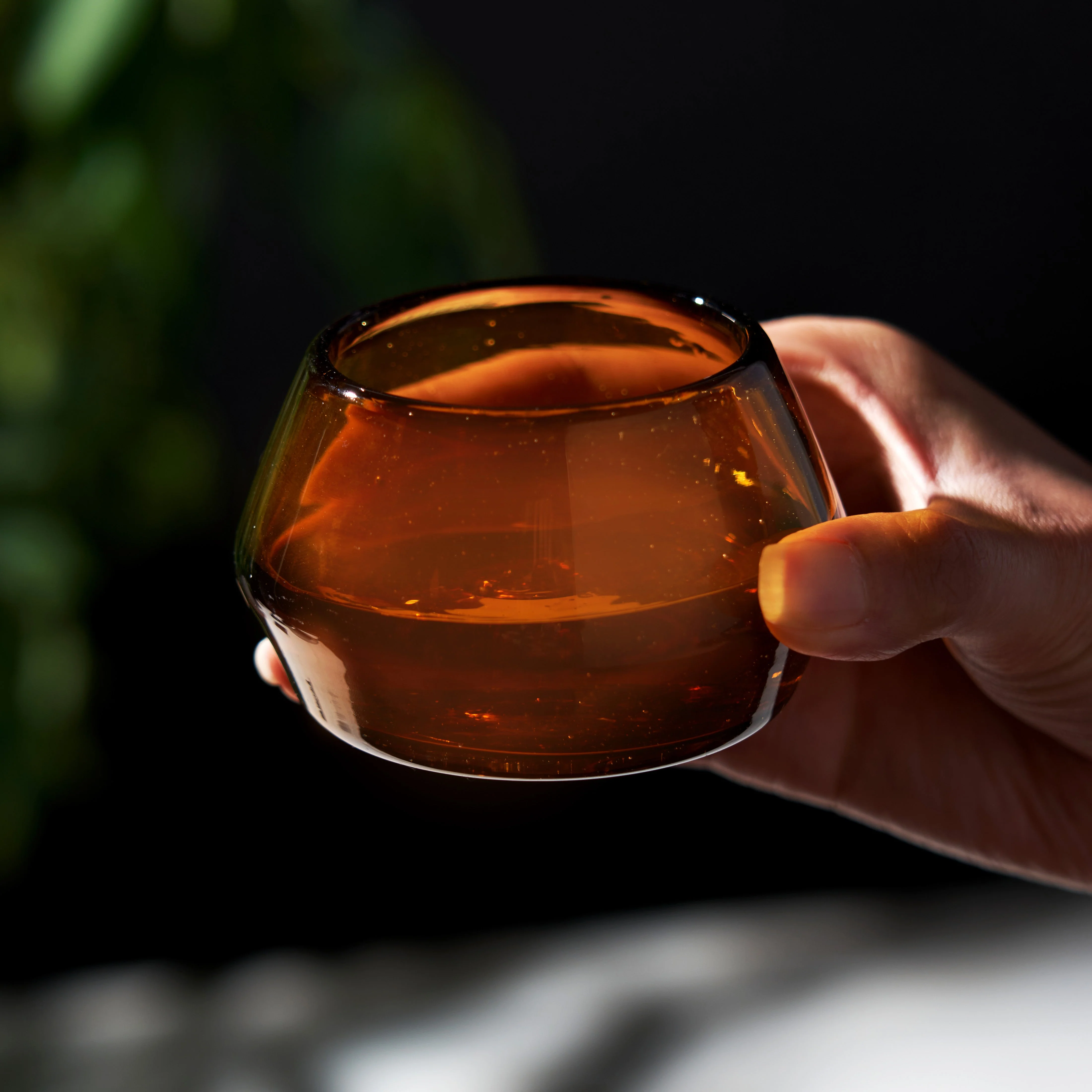 Tequila Copita Glass in Amber - Image 3