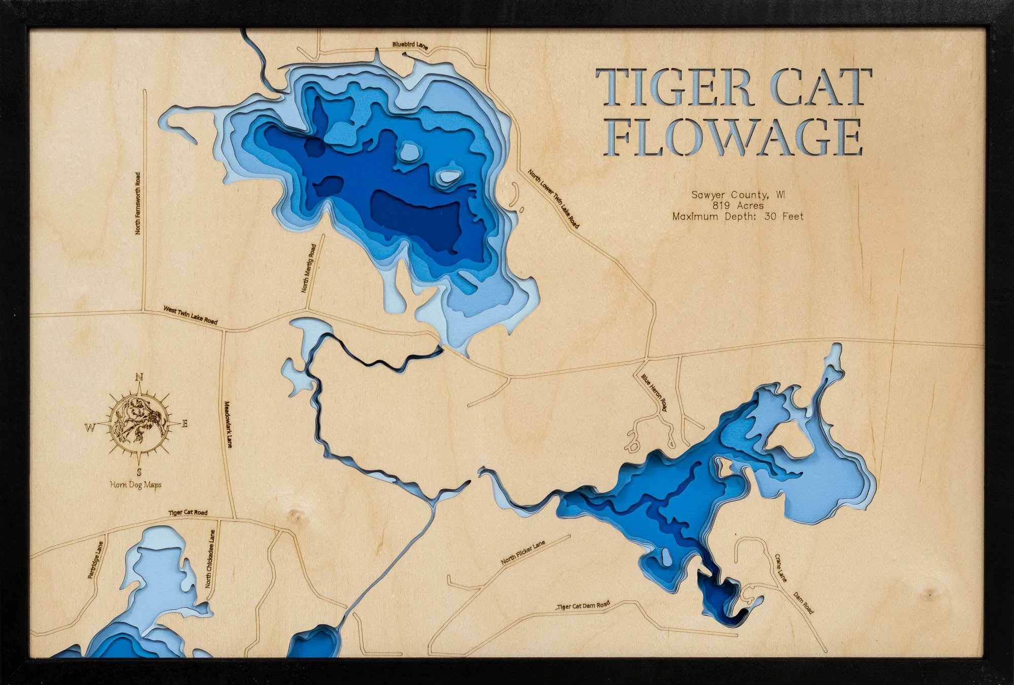 Tiger Cat Flowage (Upper and Lower Twin Lakes, Sawyer County)