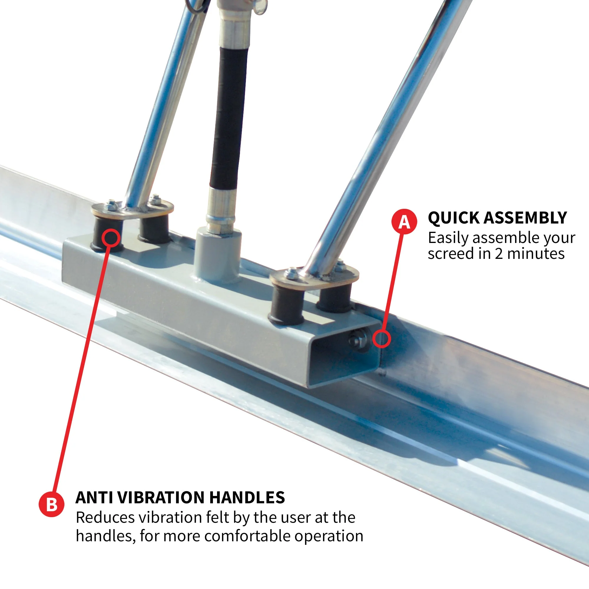 Tomahawk Power Concrete Screed Three Aluminum Blade Bundle (Choose 3 Boards) - Image 7