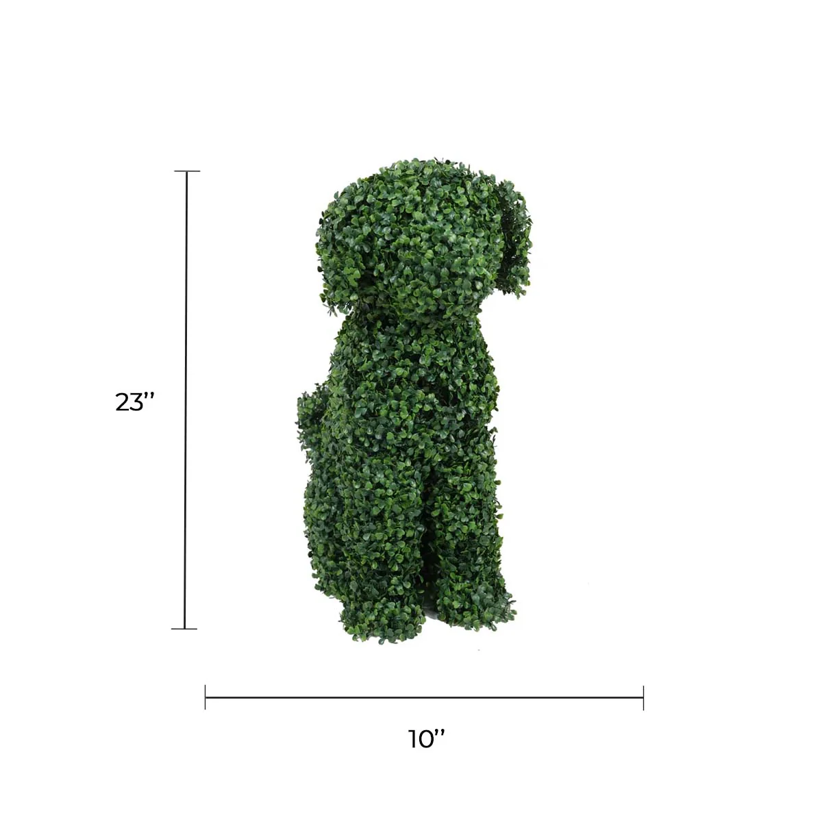 Topiary Boxwood Dog (Medium) - Indoor and Outdoor Suitable - Image 2