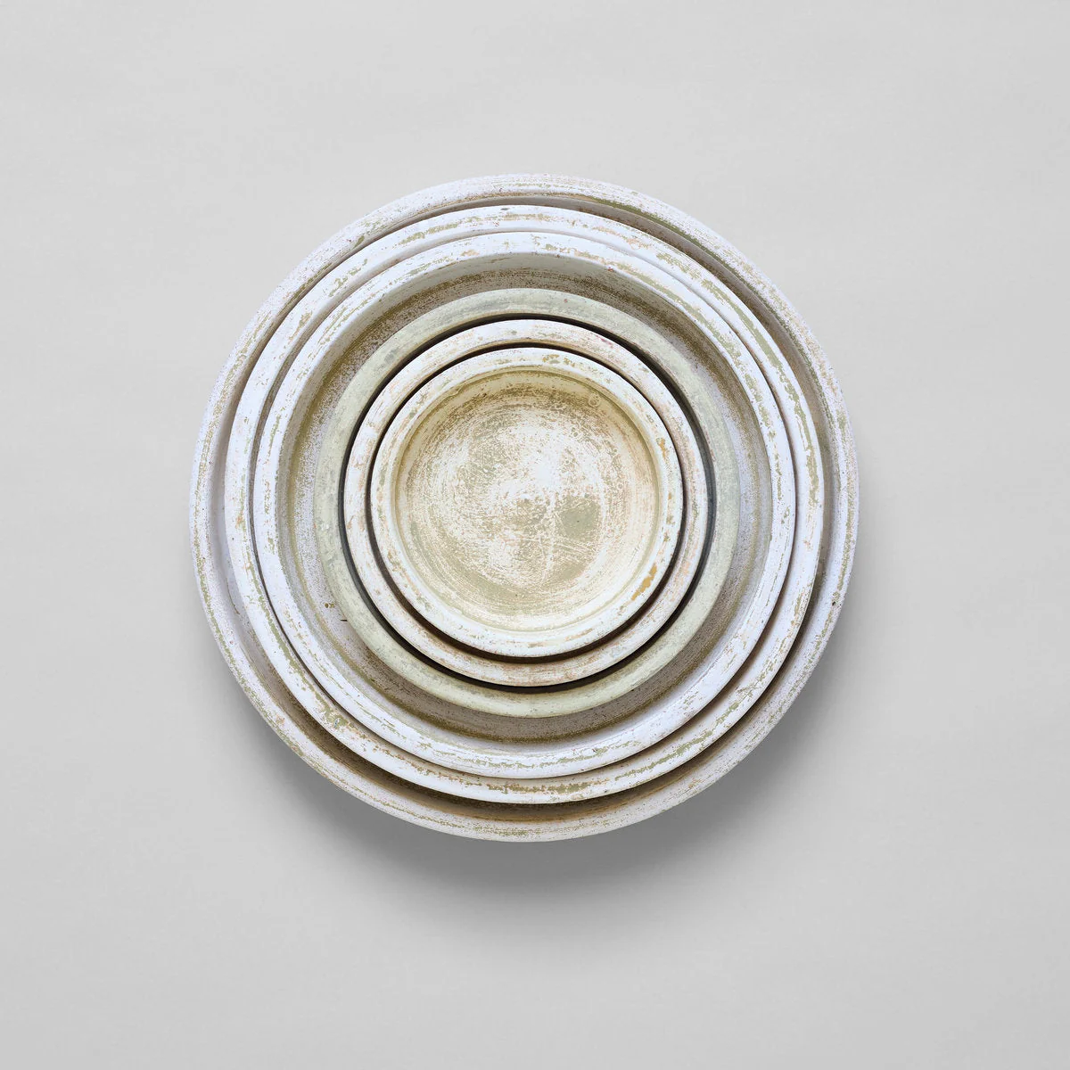 Tray for Basic Planter, White Patina - Image 2