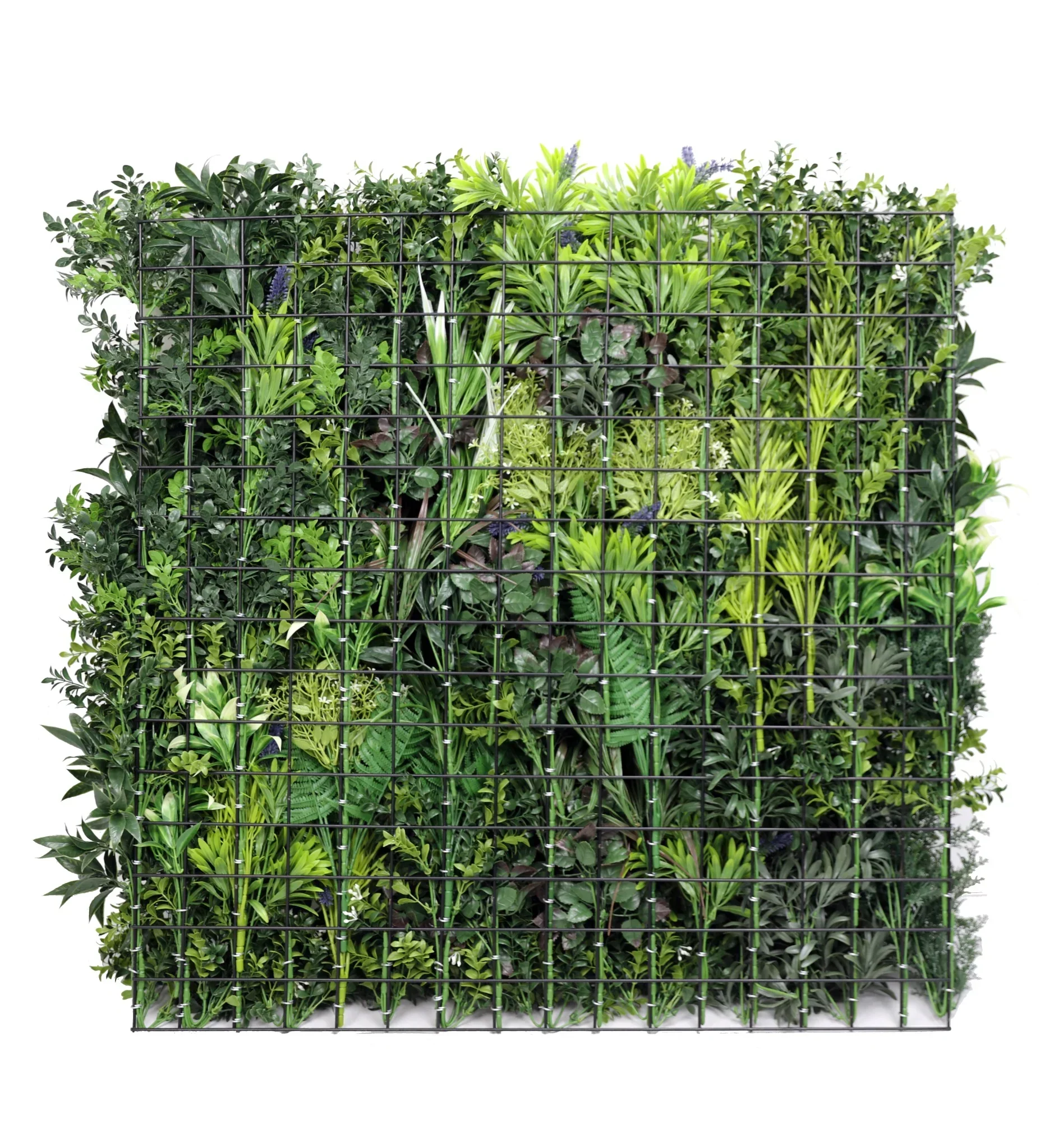 Tropical Forest Artificial Vertical Garden / Green Wall Panel 35" x 35" UV Resistant (Fire Retardant) - Image 4