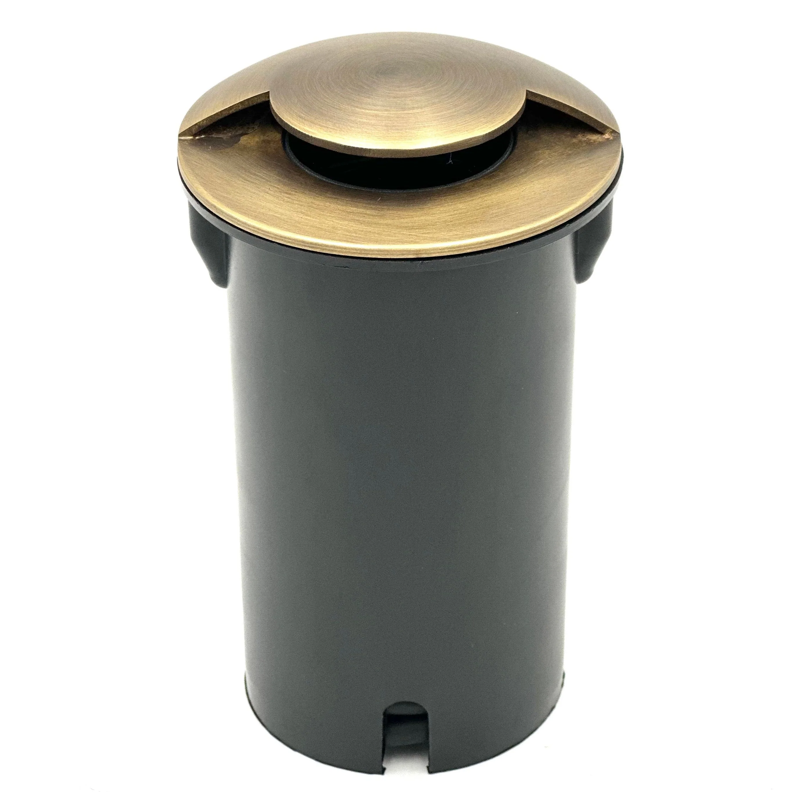 UNBP04 Stel-Path Antique Brass In-Ground Well Light Low Voltage Outdoor Lighting