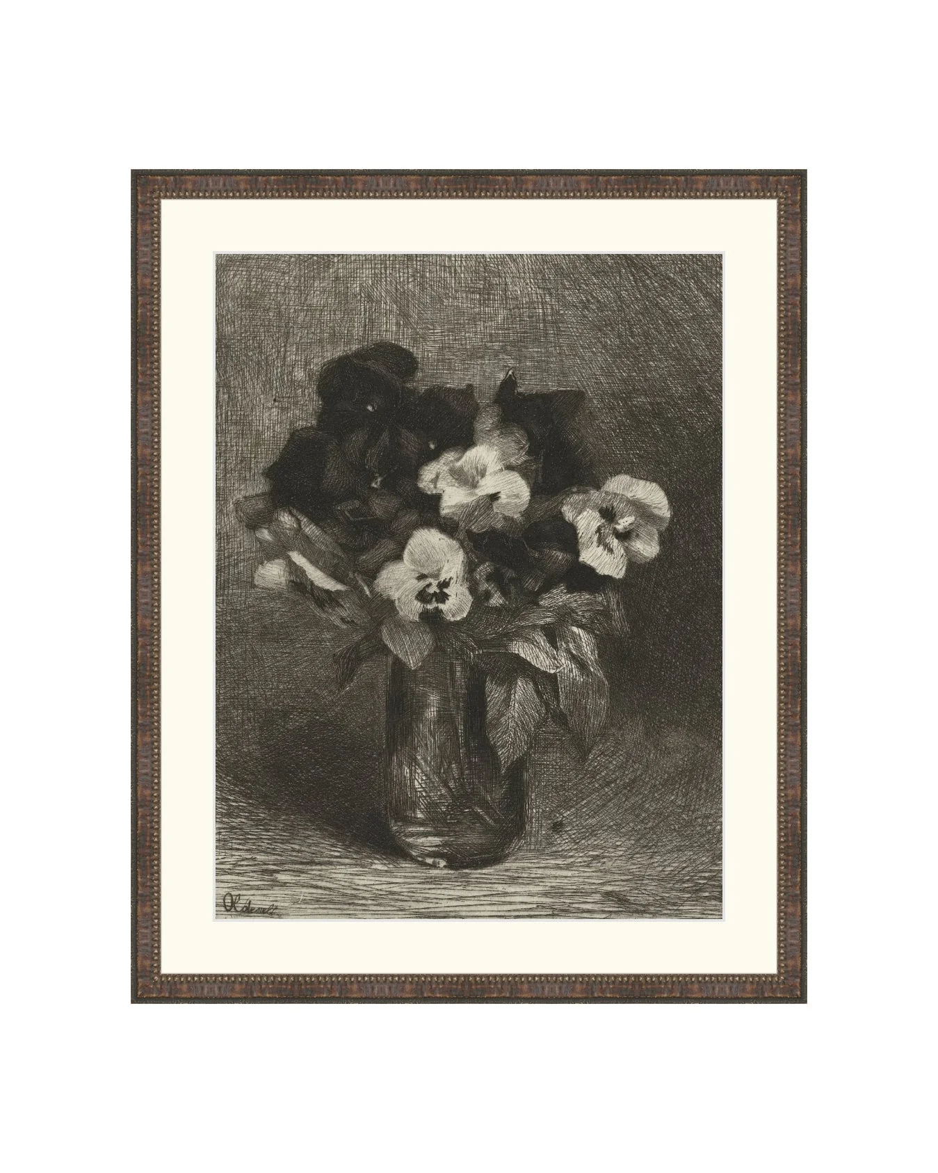 Vase of Flowers Drawing