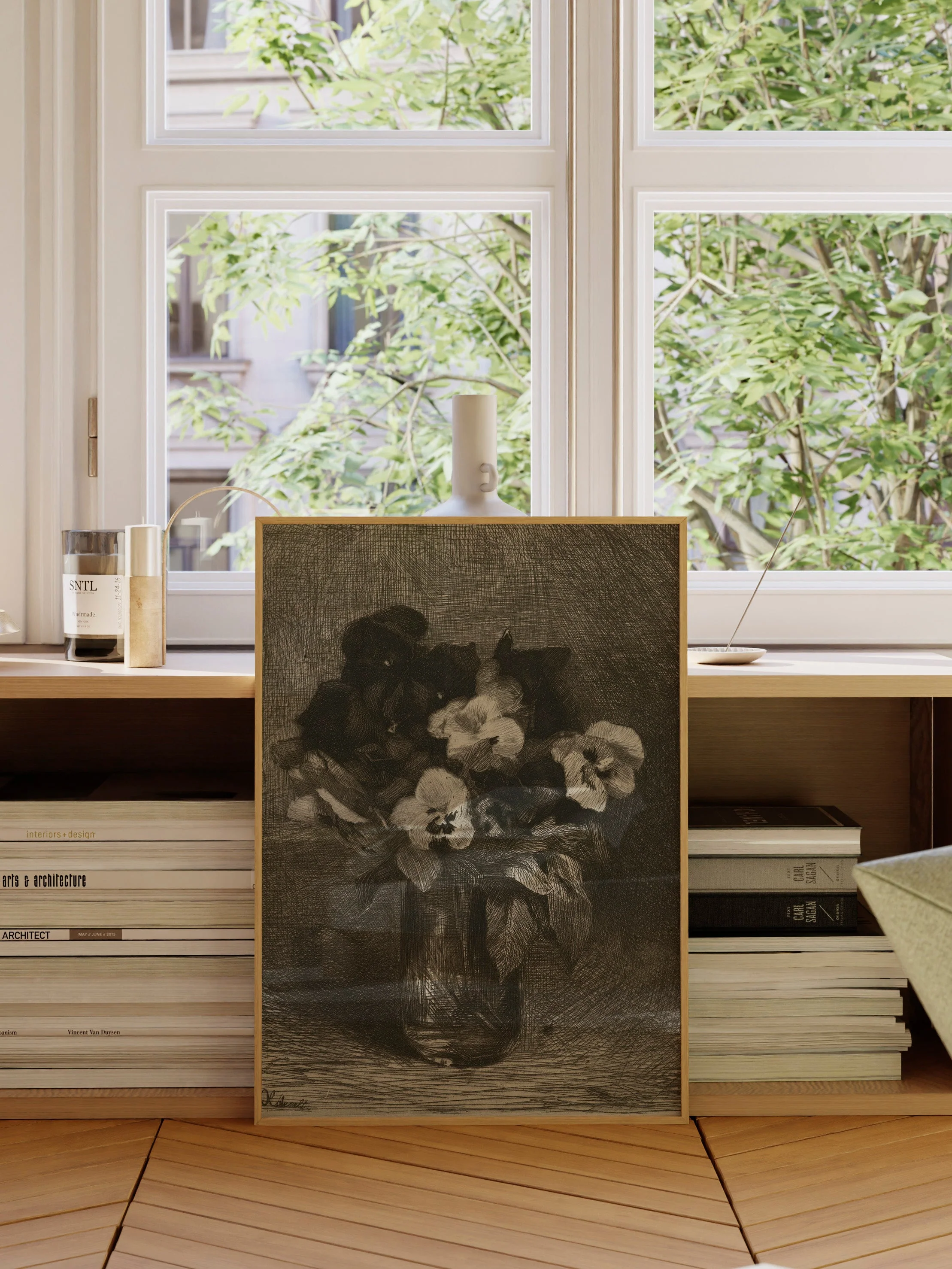 Vase of Flowers Drawing - Image 10