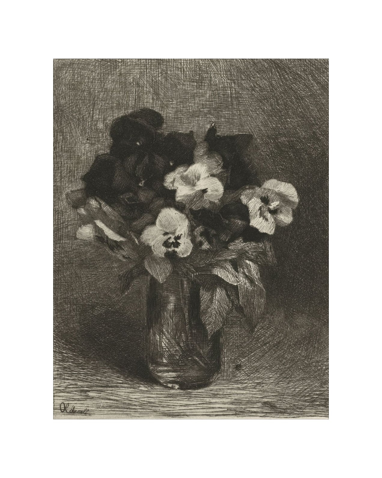 Vase of Flowers Drawing - Image 2