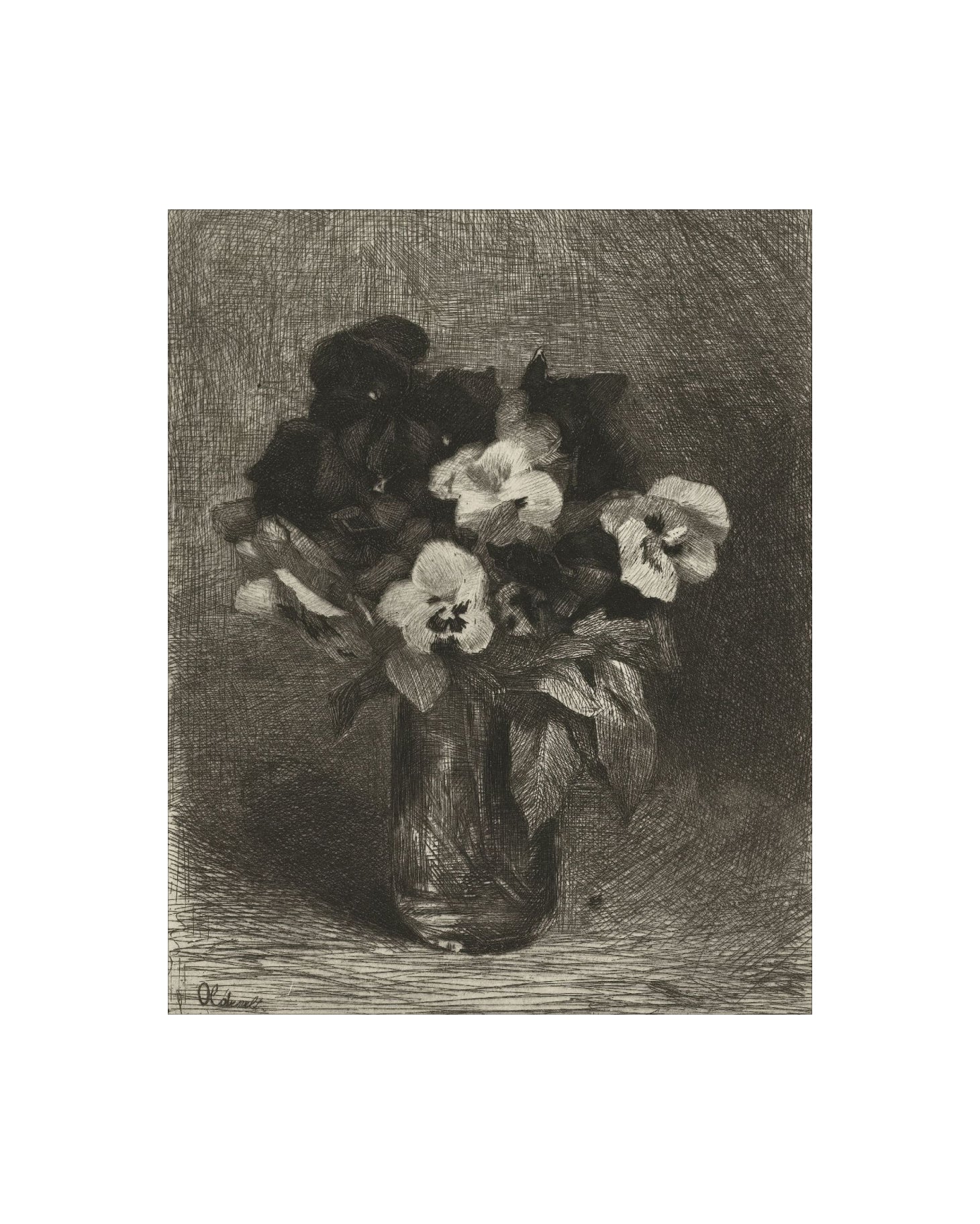 Vase of Flowers Drawing - Image 3