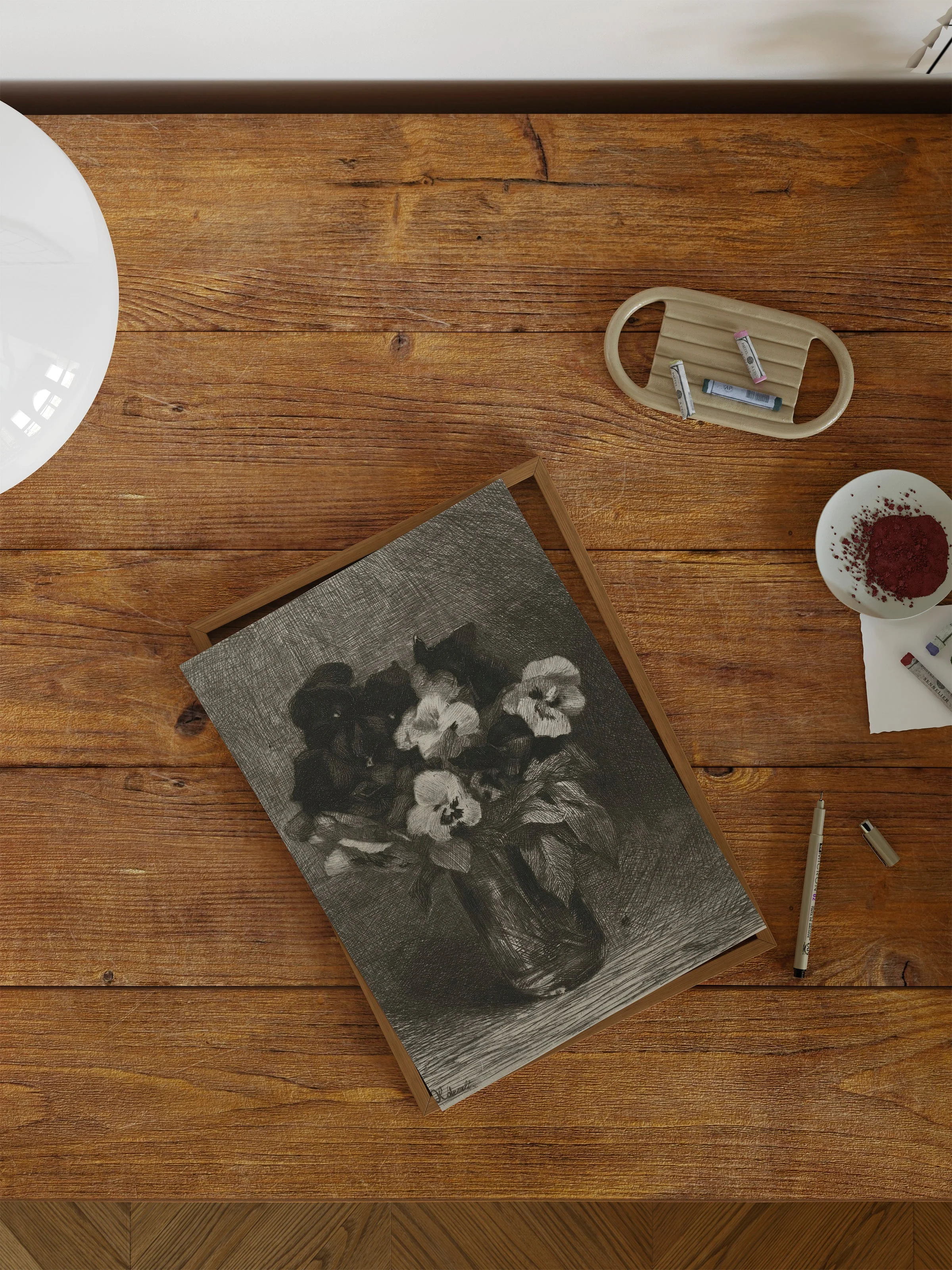 Vase of Flowers Drawing - Image 5