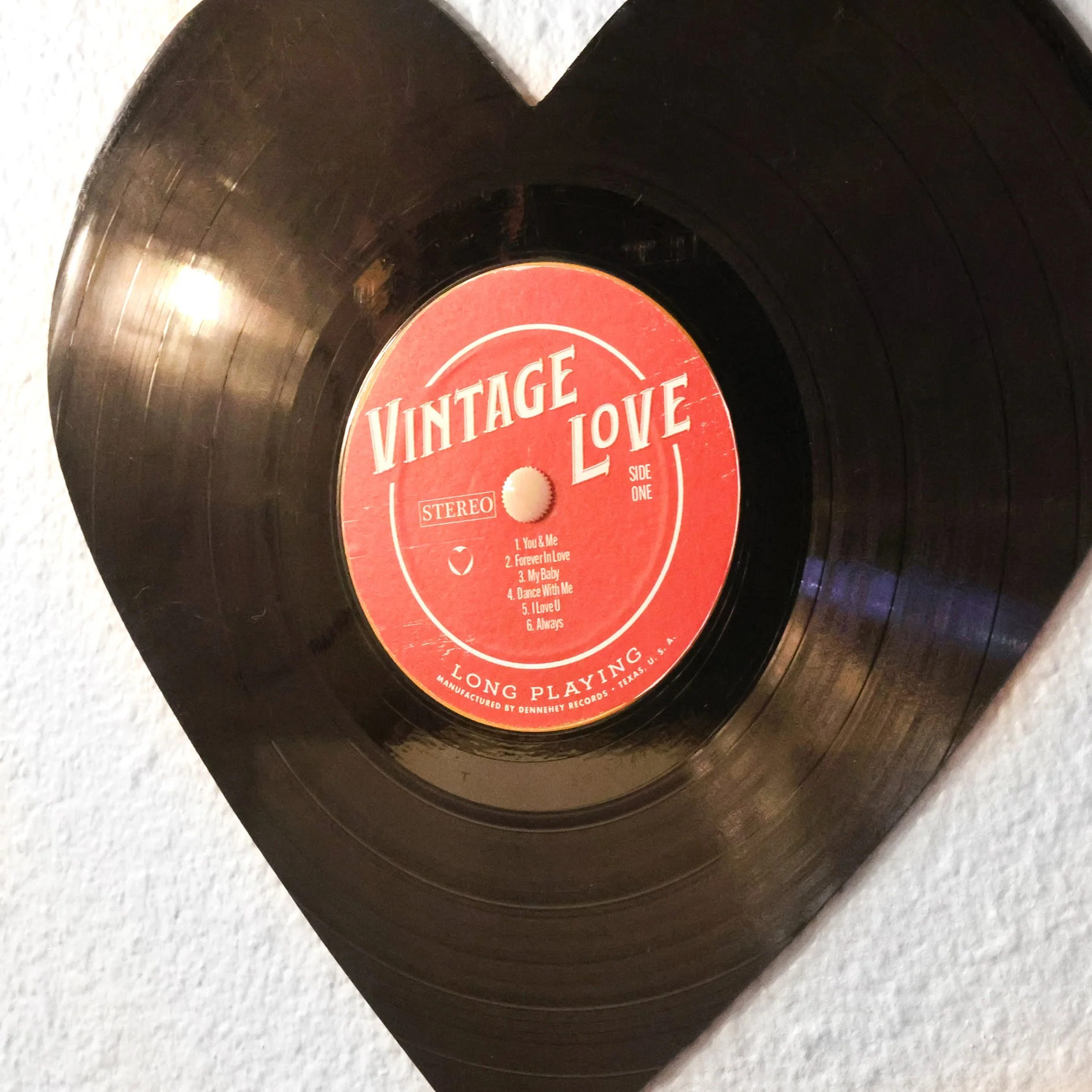 Vintage Vinyl Heart Art - Image 11