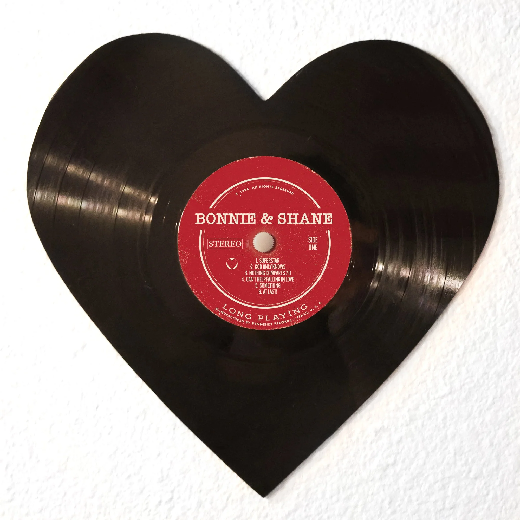 Vintage Vinyl Heart Art - Image 13