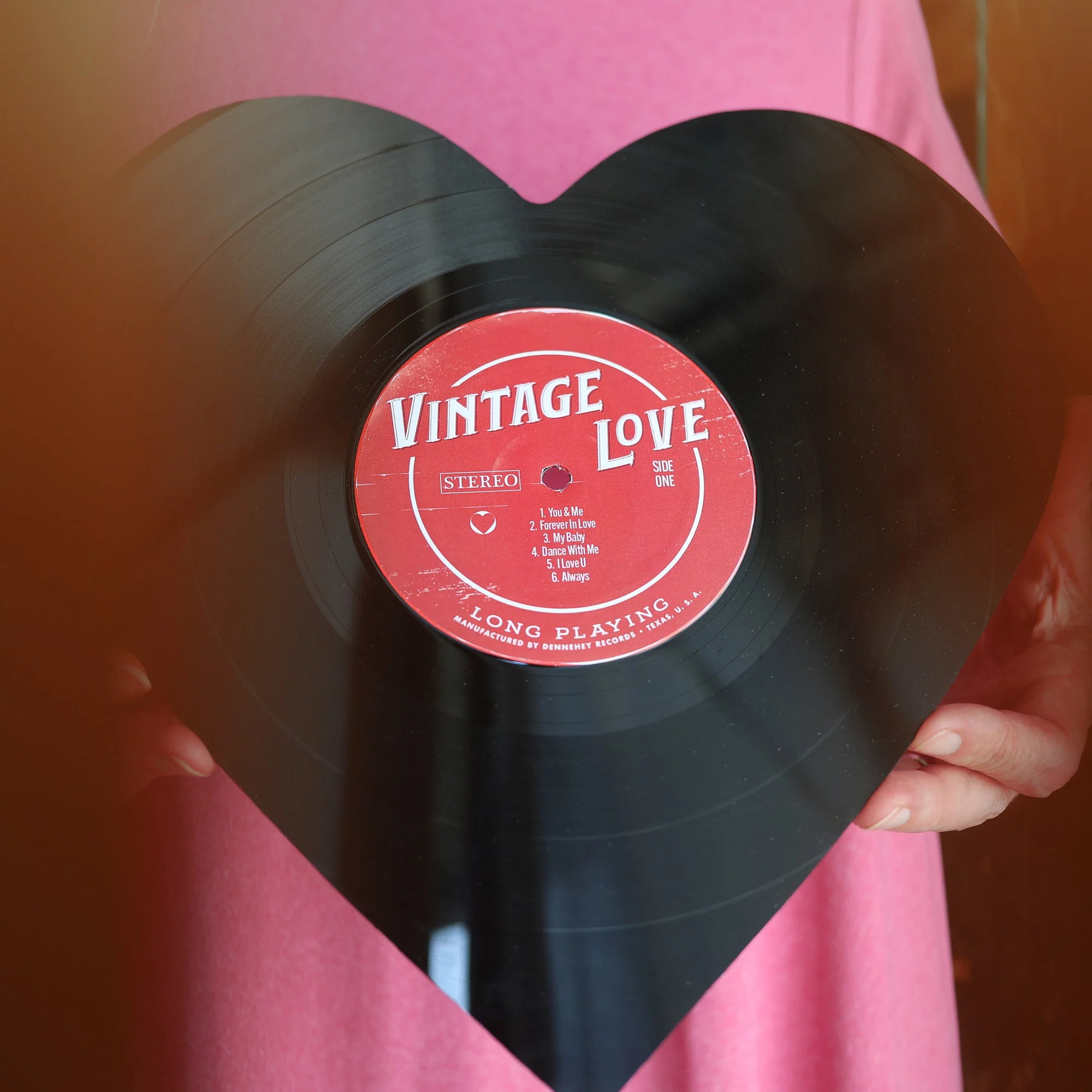 Vintage Vinyl Heart Art - Image 15