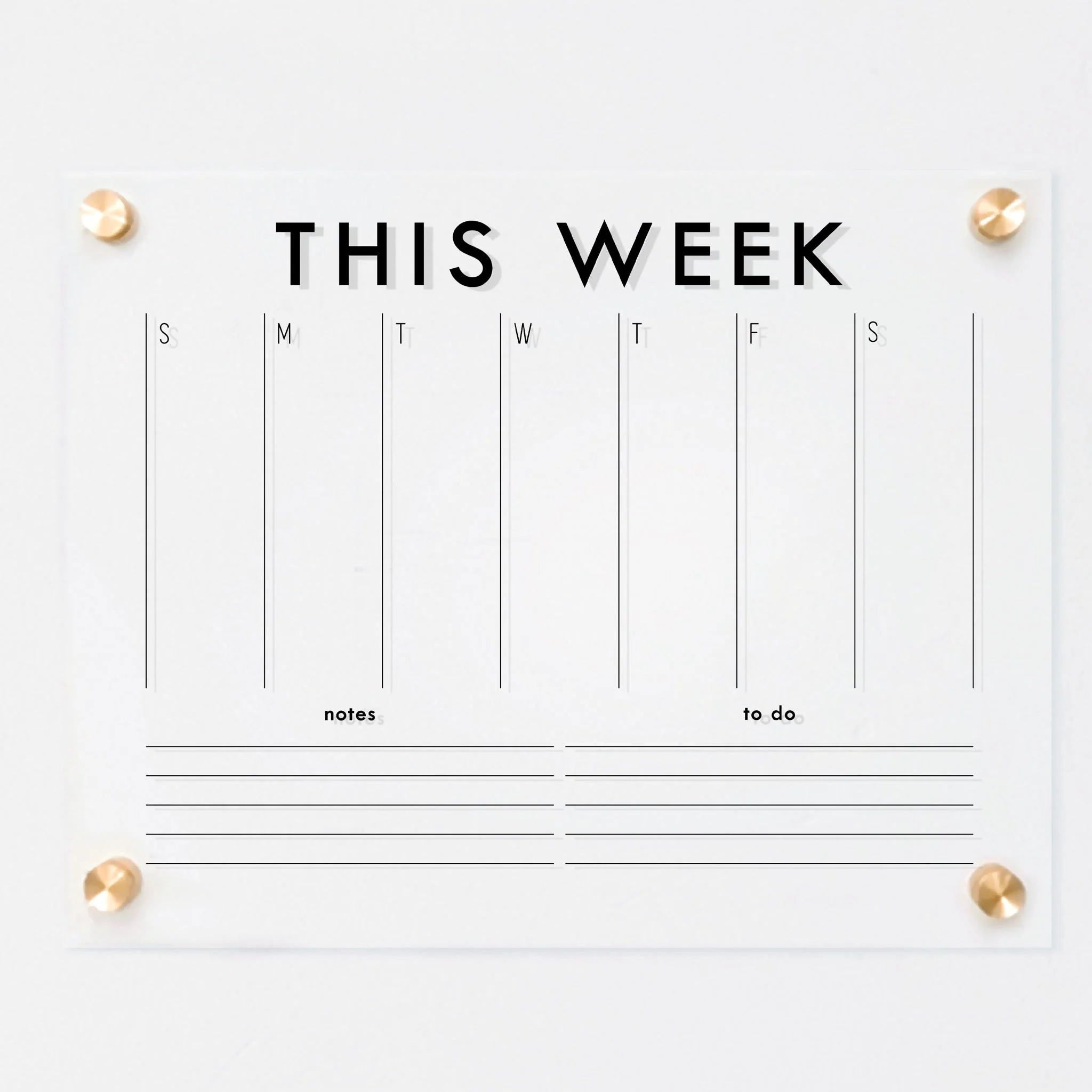 Weekly Acrylic Calendar + 2 Sections | Horizontal Madi - Image 11