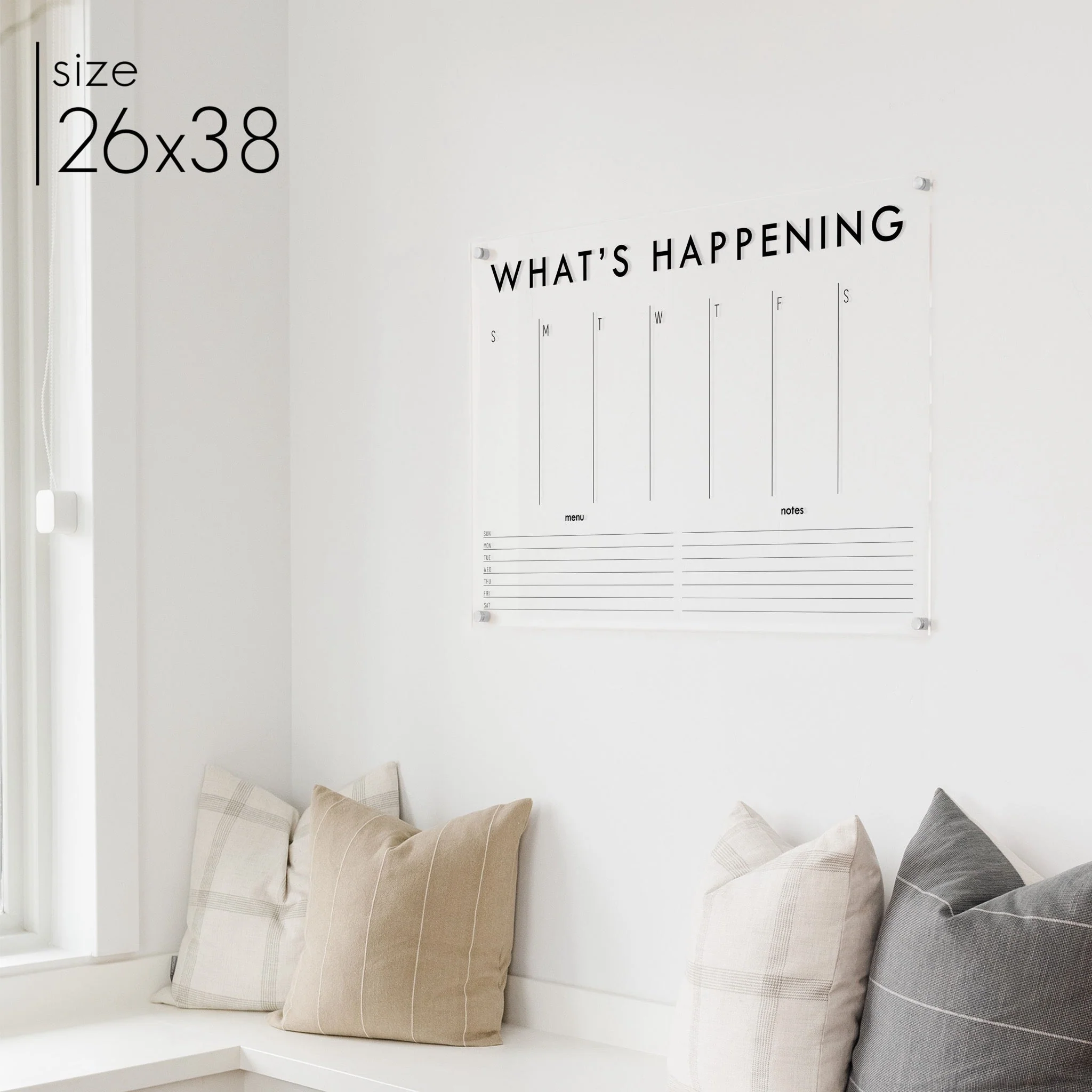 Weekly Acrylic Calendar + 2 Sections | Horizontal Madi - Image 20