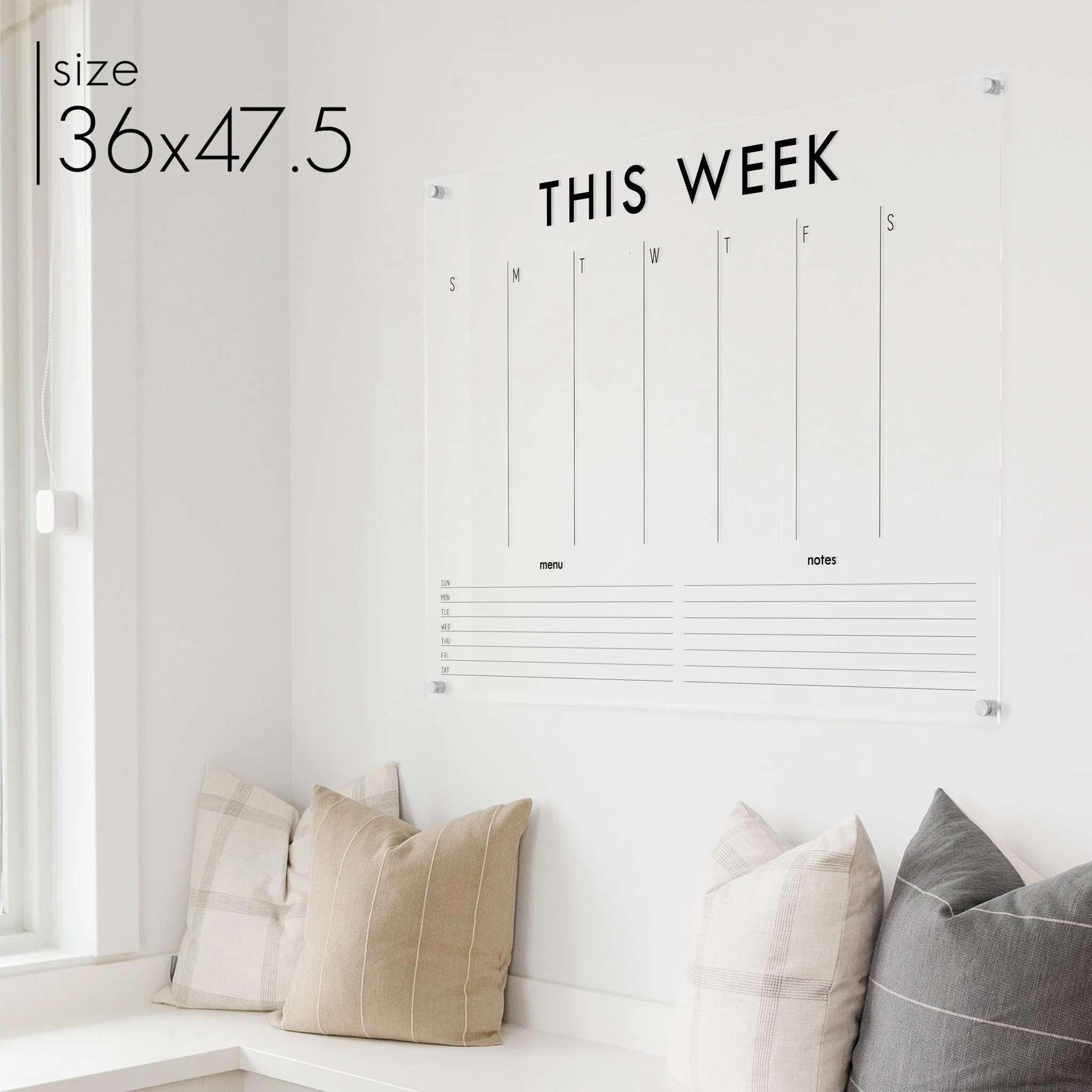 Weekly Acrylic Calendar + 2 Sections | Horizontal Madi - Image 23