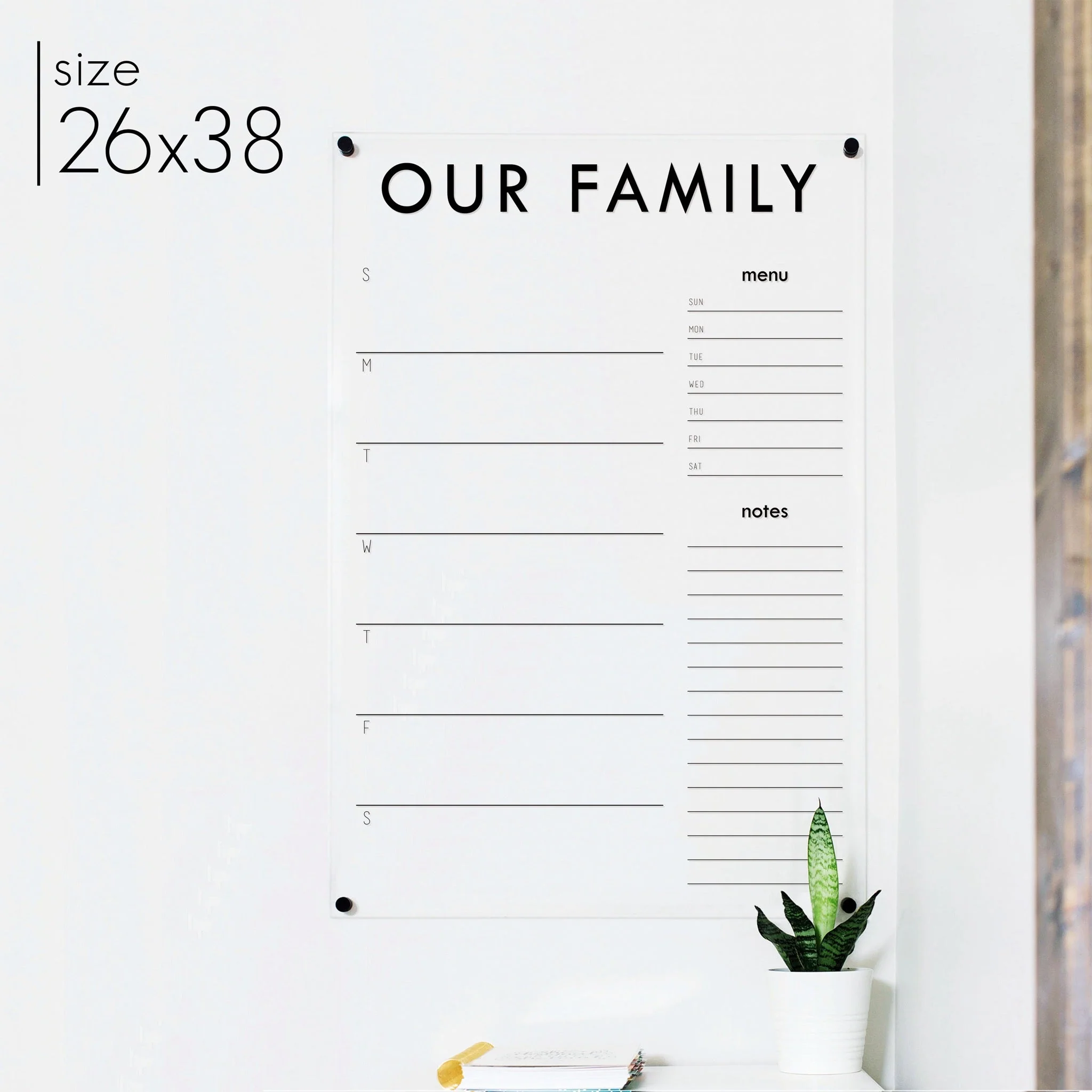 Weekly Acrylic Calendar + 2 Sections | Vertical Madi - Image 16