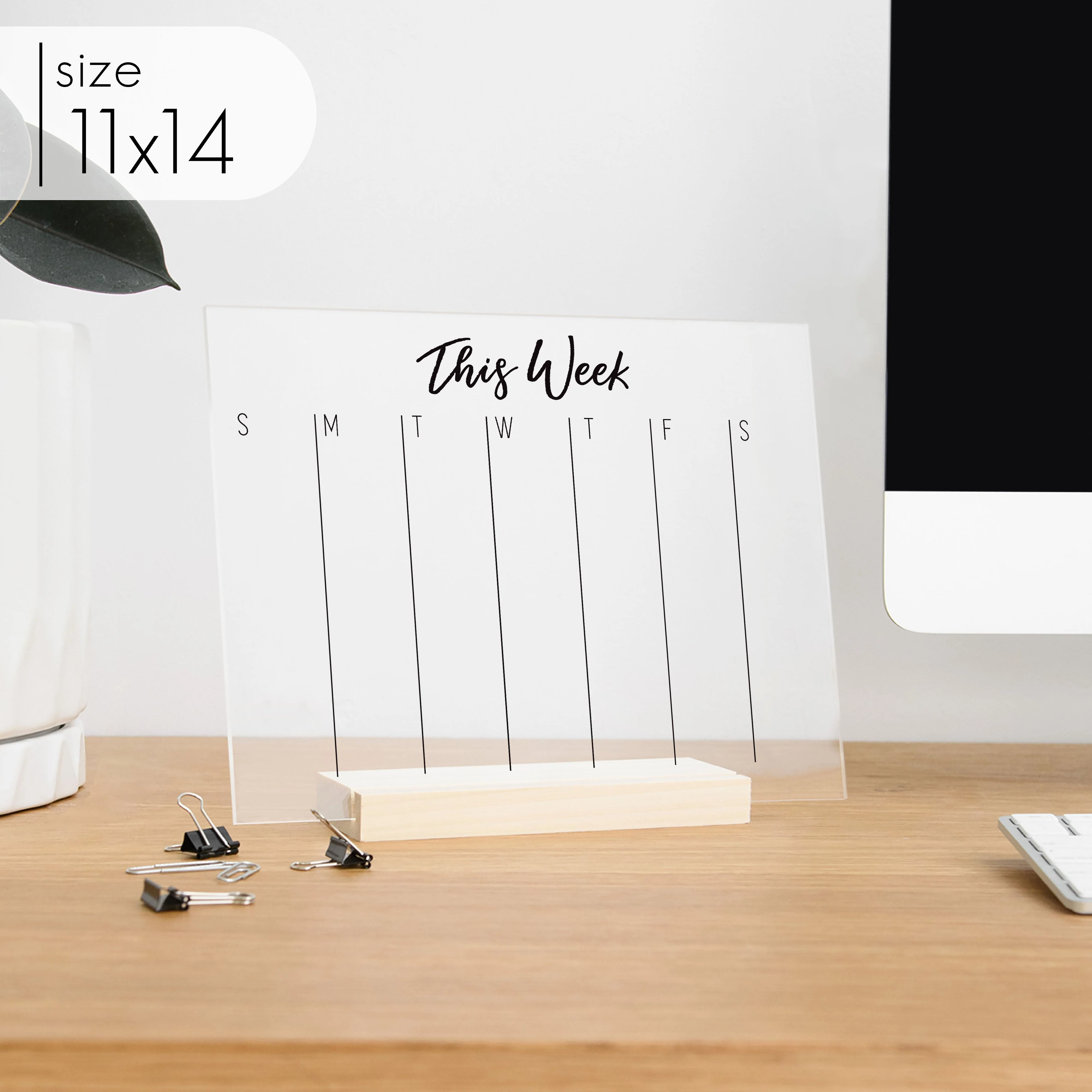 Weekly Acrylic Desk Calendar | Traeger Style - Image 6