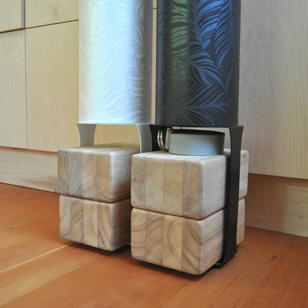 Yoga Mat Tube Floor Stand | Black - Image 8