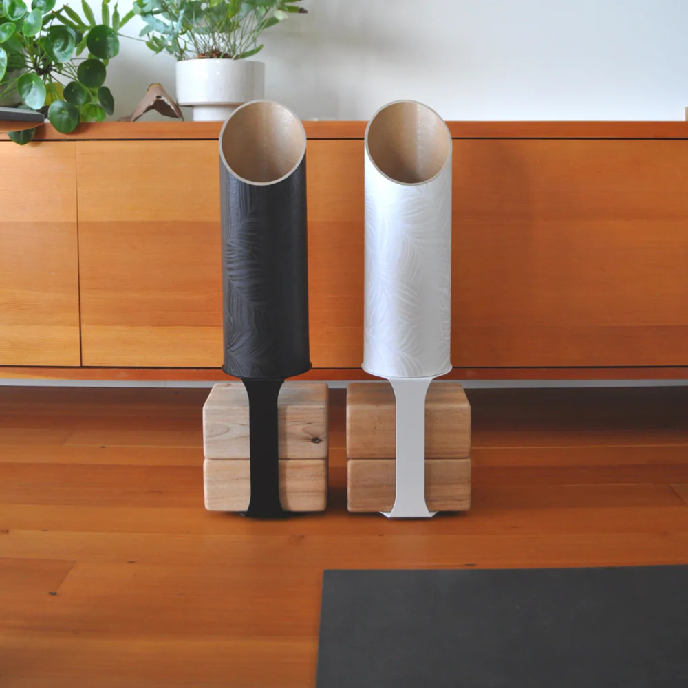 Yoga Mat Tube Floor Stand | White - Image 10